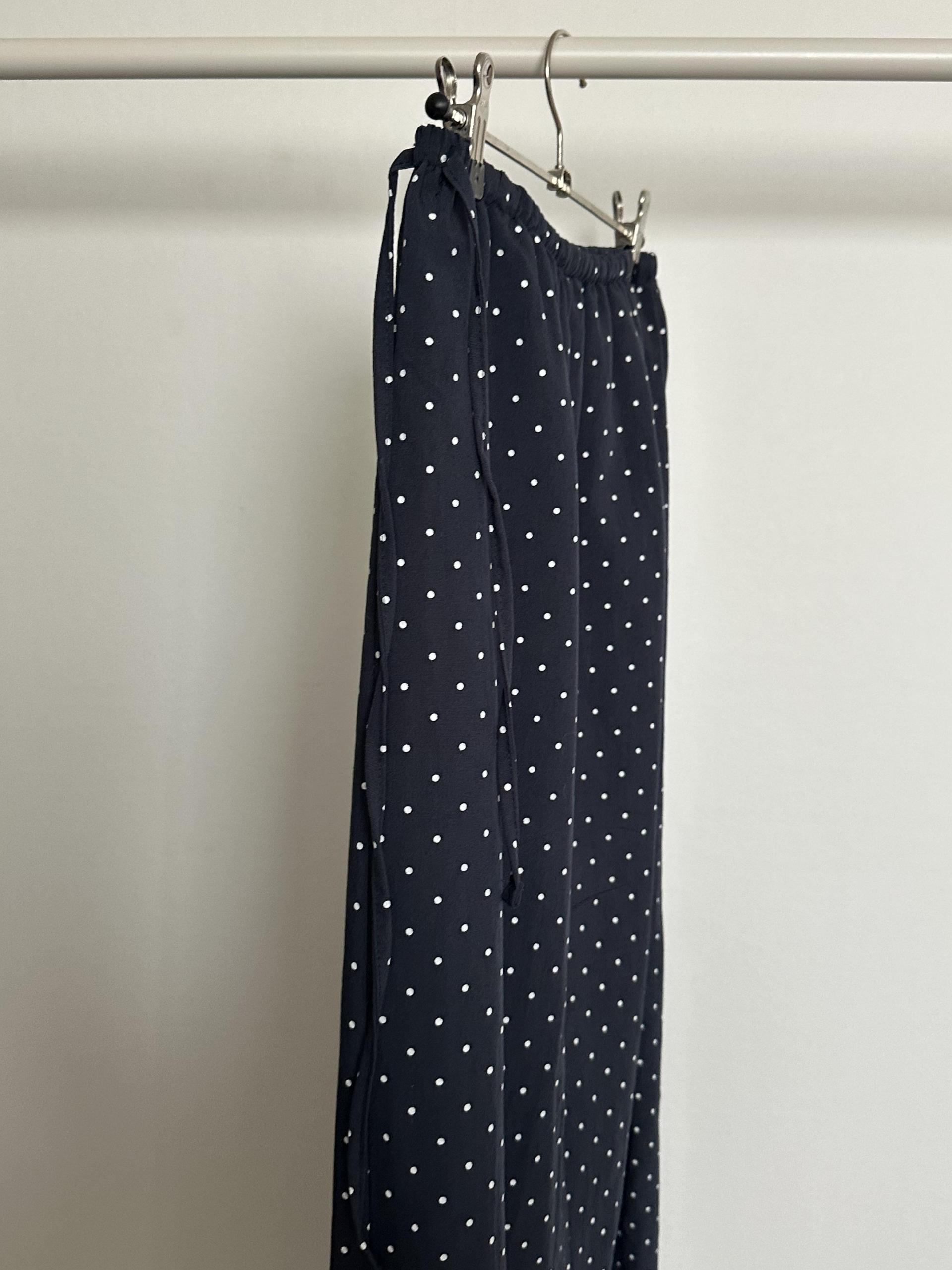 dot maxi skirt