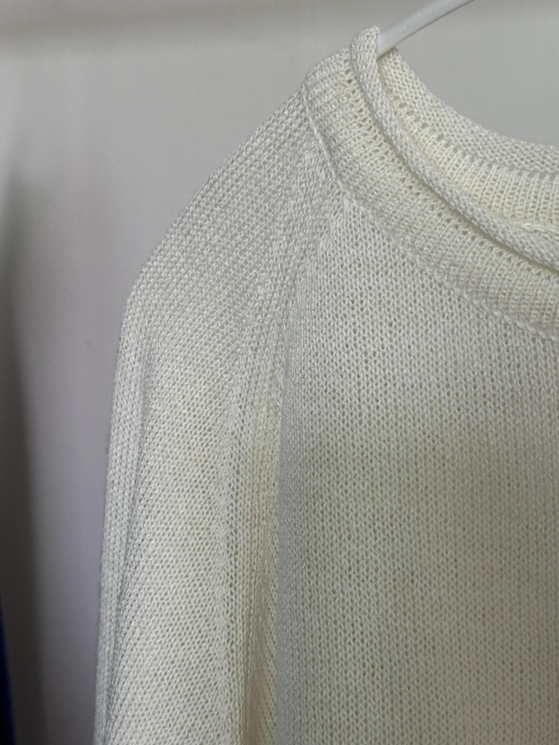 brew round knit (purple/cream)