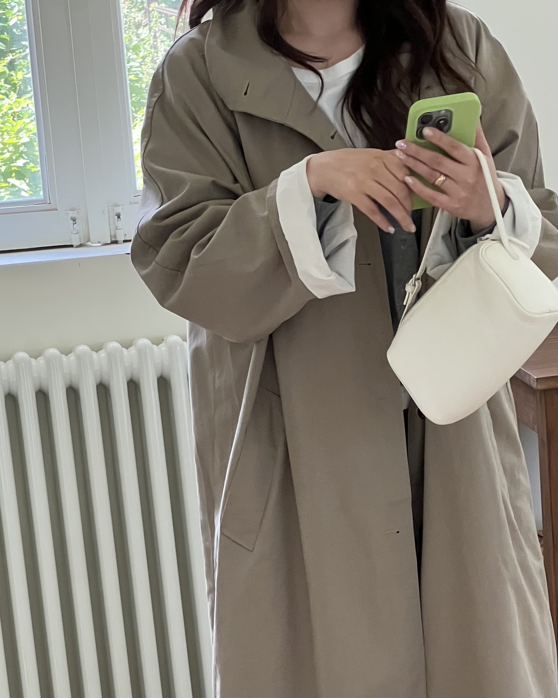 post single trench (khaki)