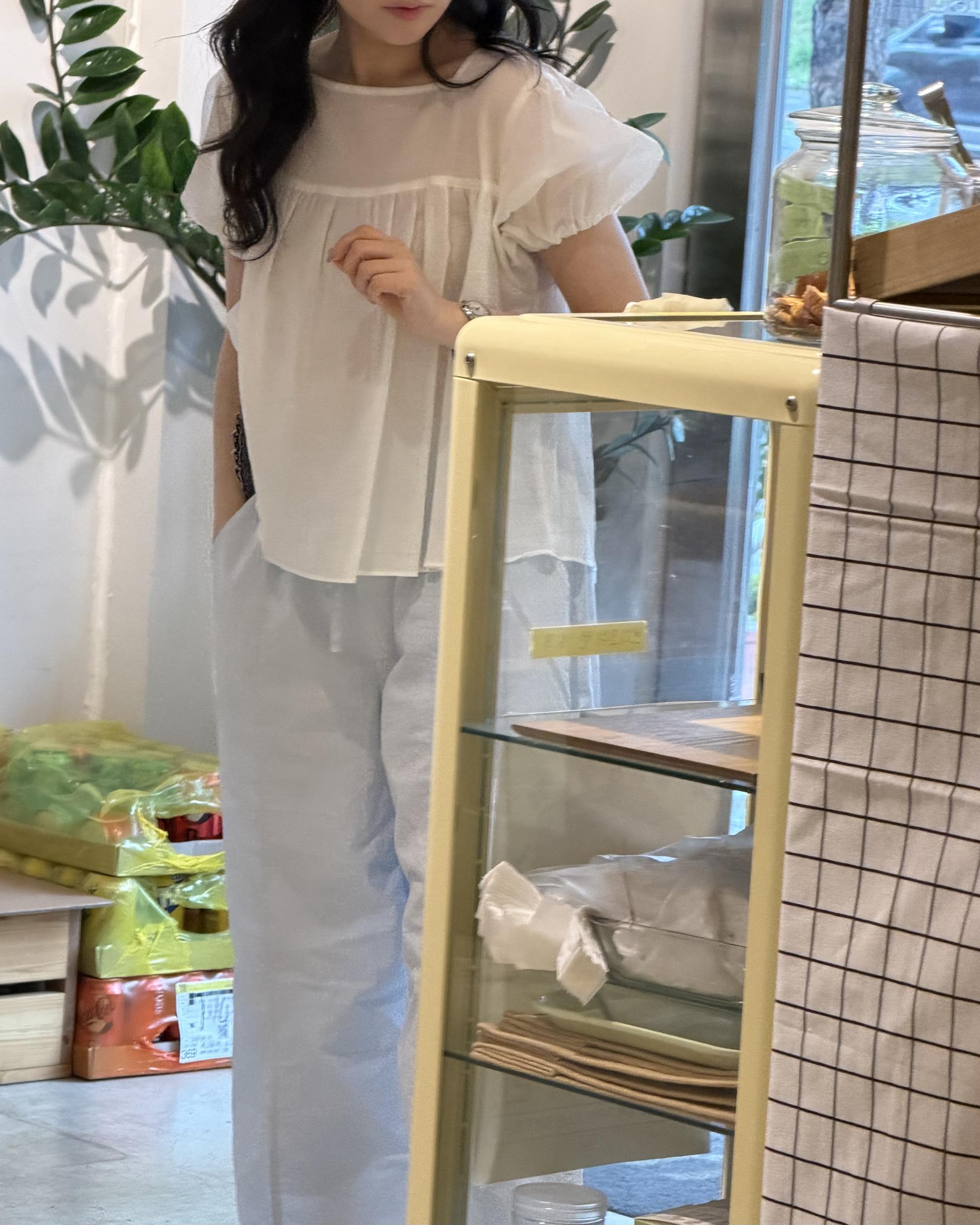 kid pants (butter/baby blue)