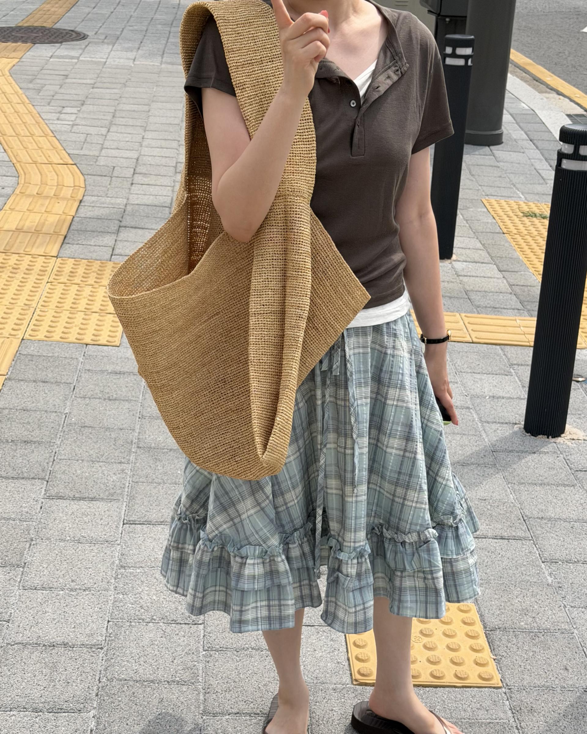 code button top (brown/black/white/melange)