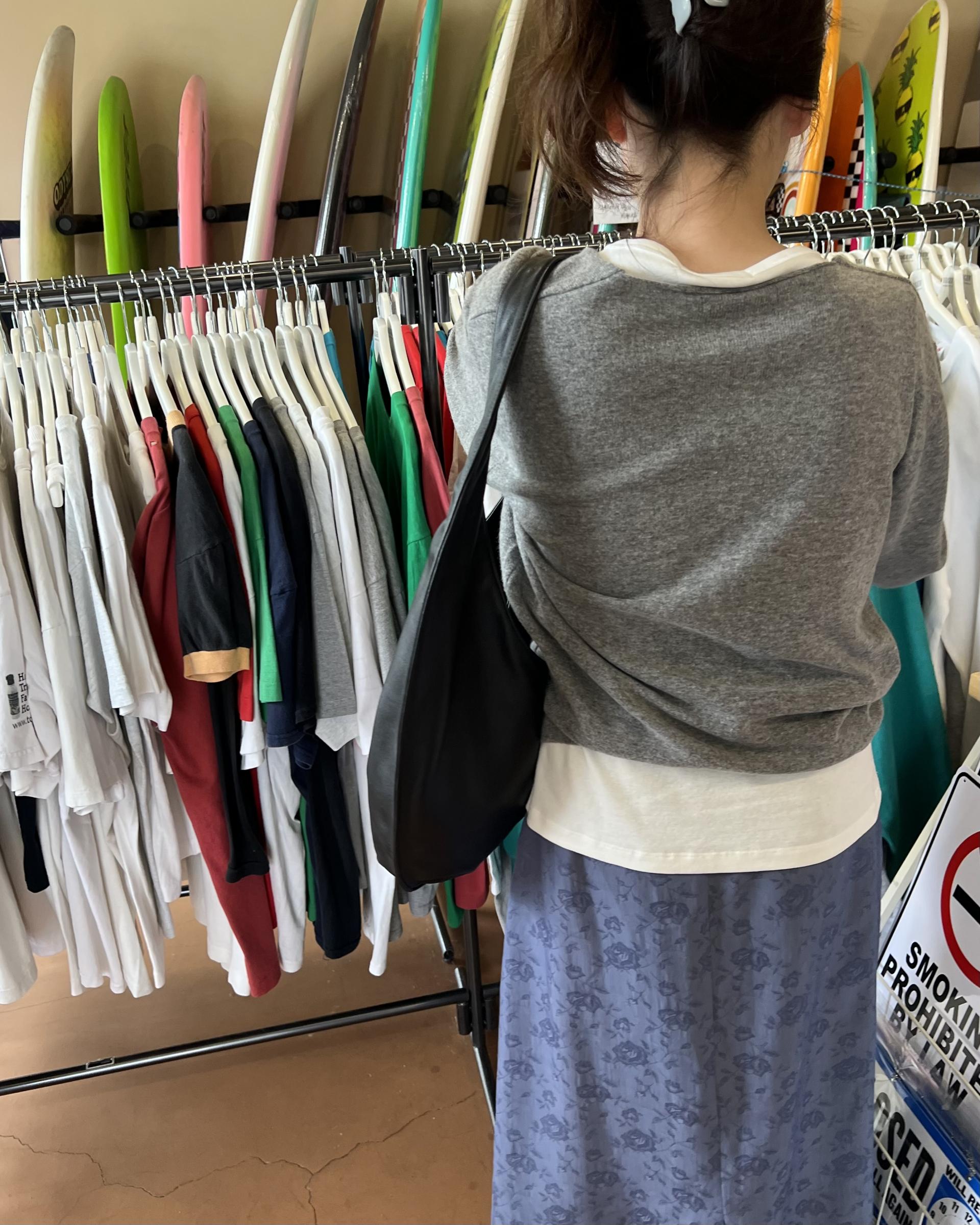 till deep v-neck knit (grey)
