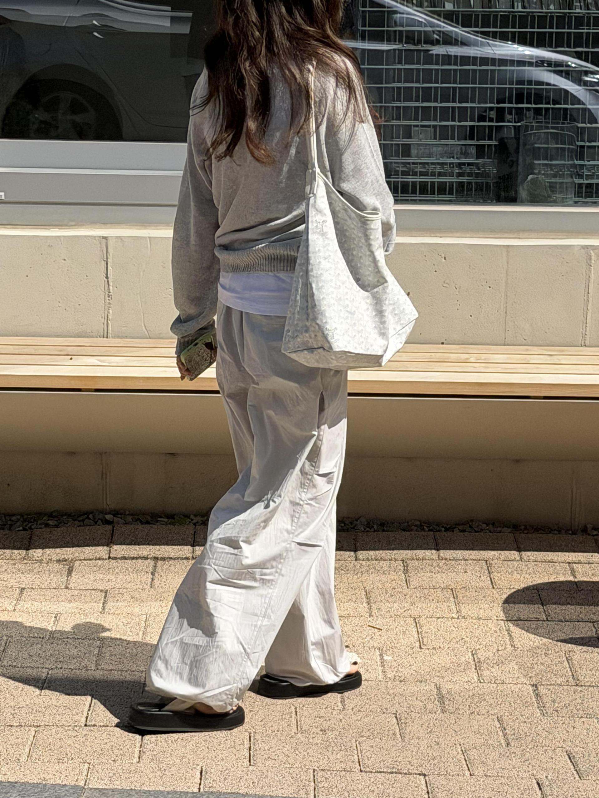 pampas string pants (pale grey)