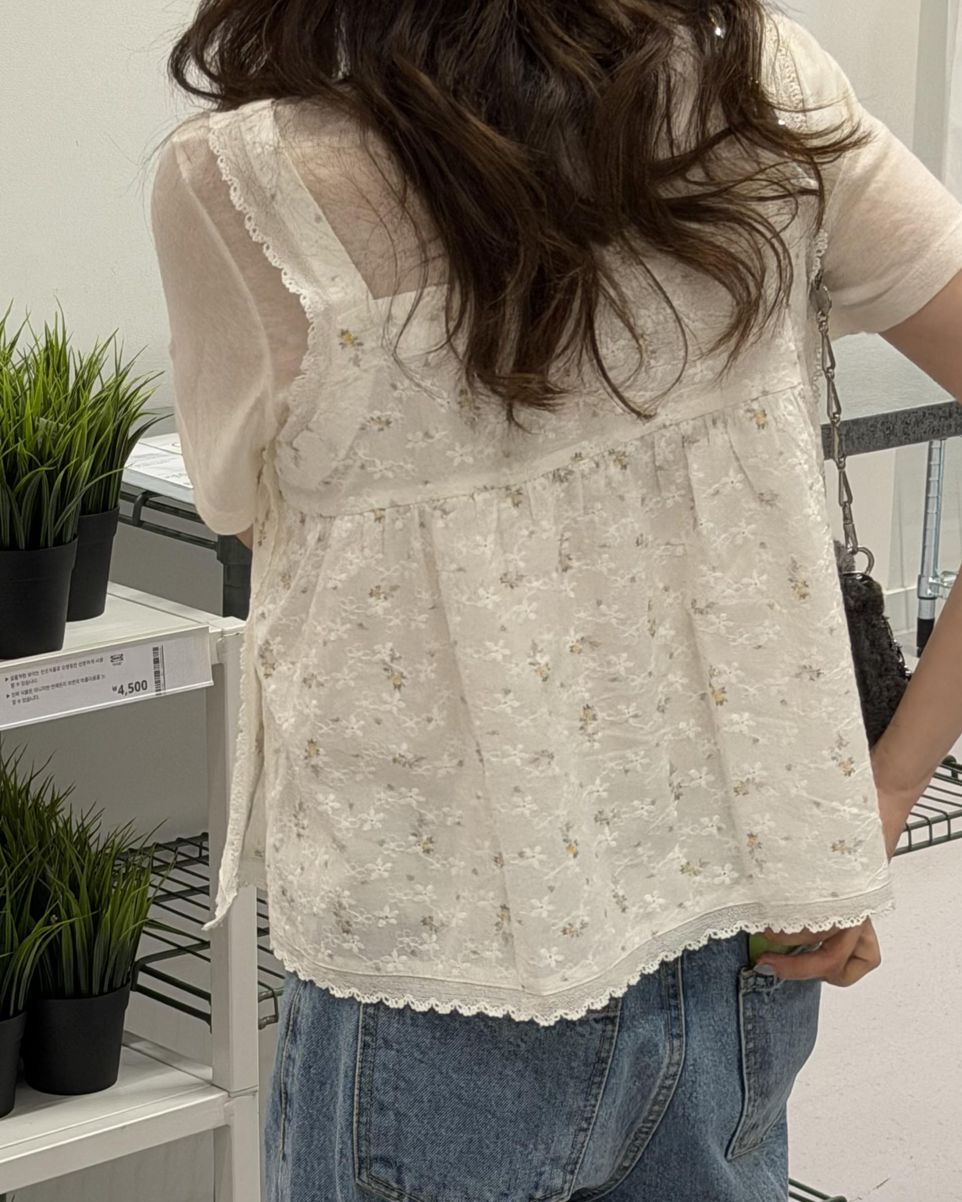 primrose blouse (flower/black)