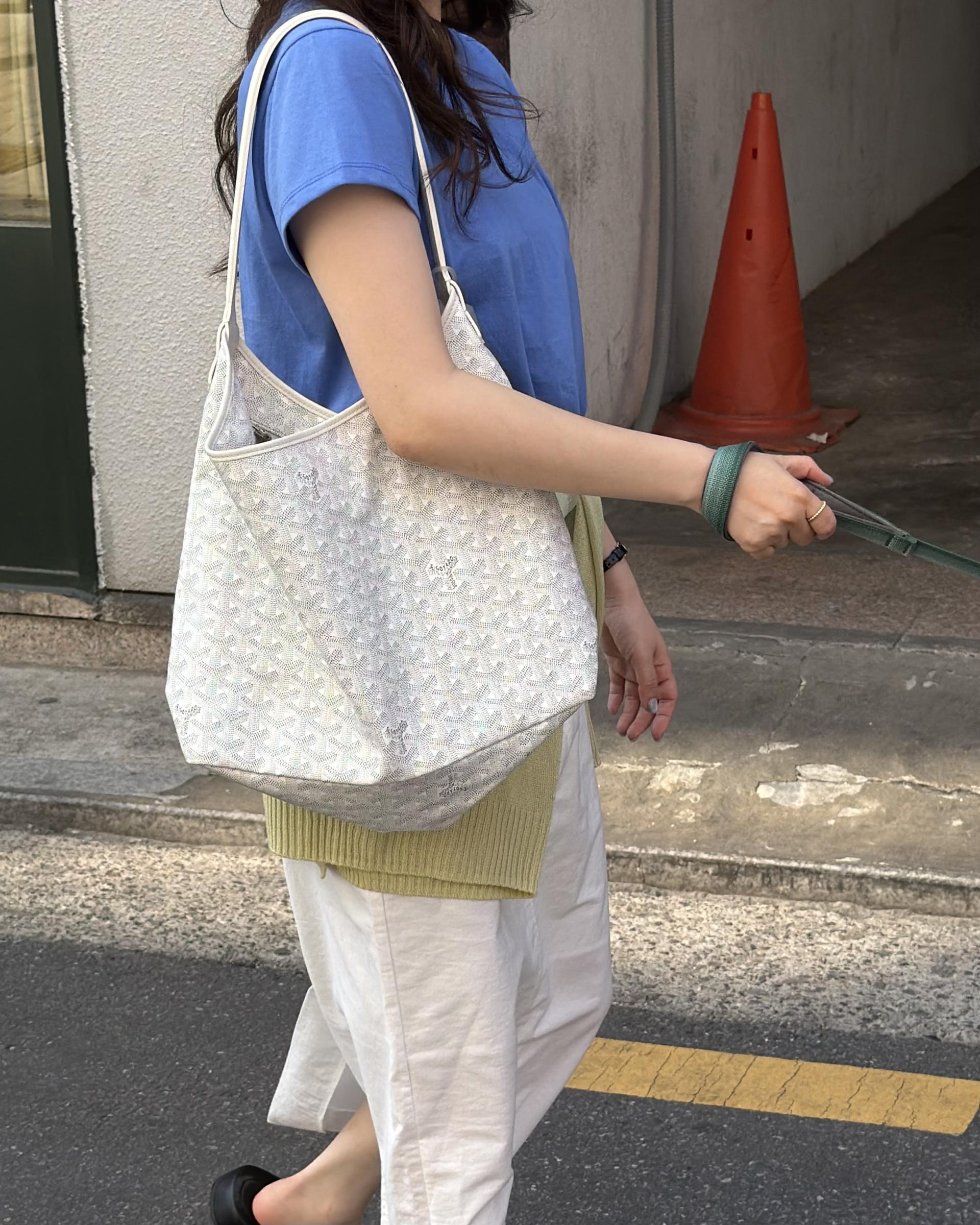 mile top (aqua blue/melange/white) 완