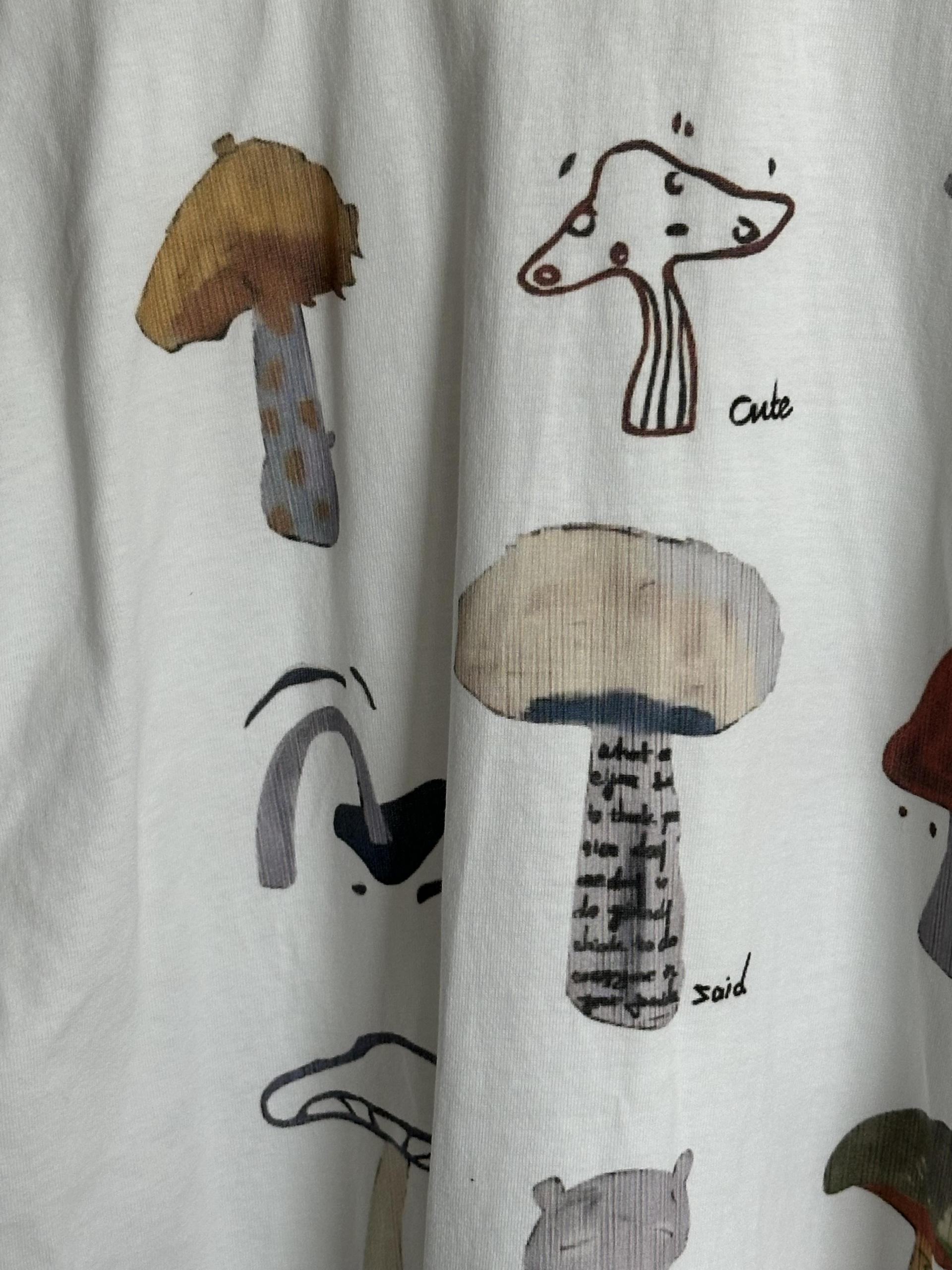 mushroom top (white/melange grey)