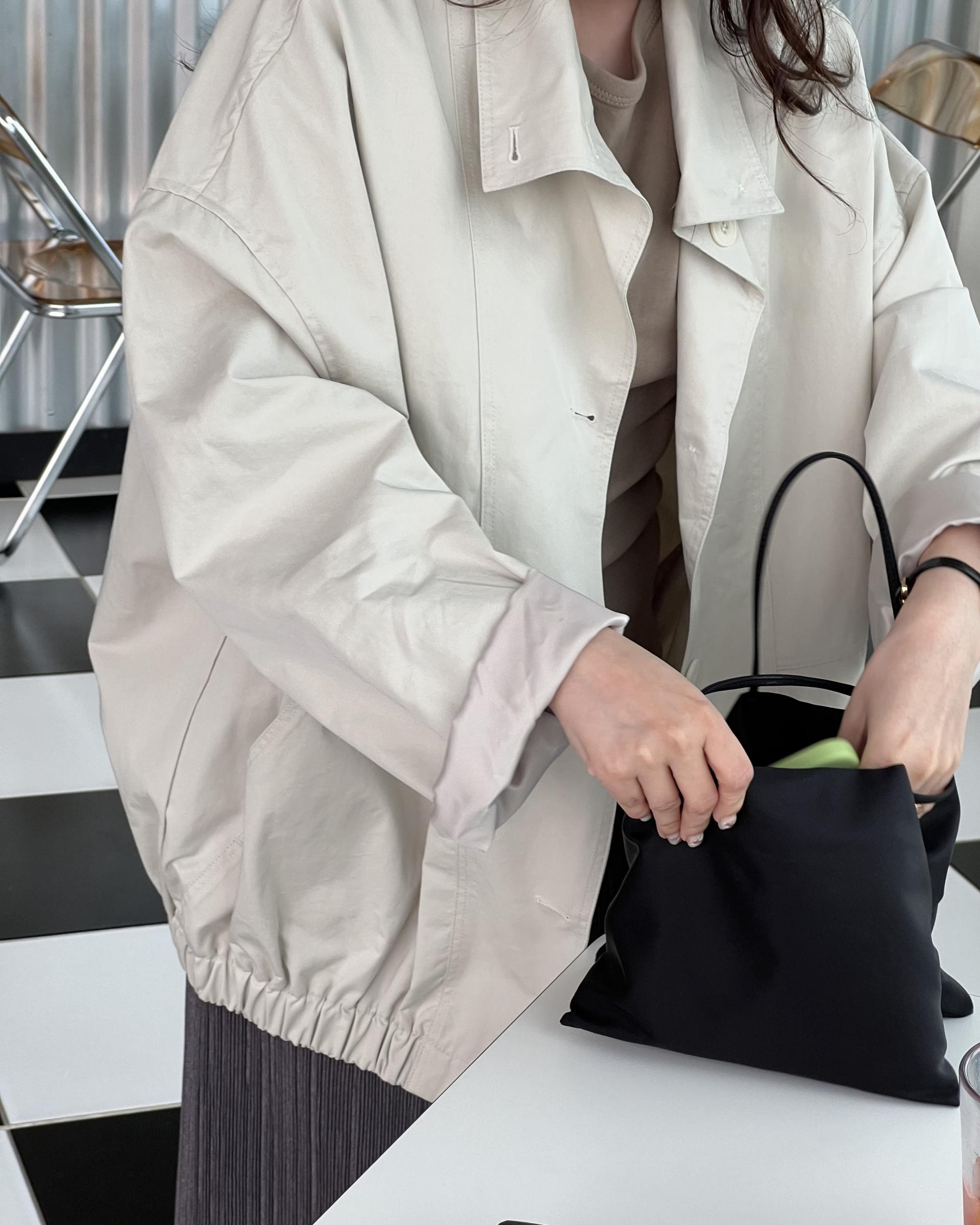 grocery half jumper (cream beige/navy)