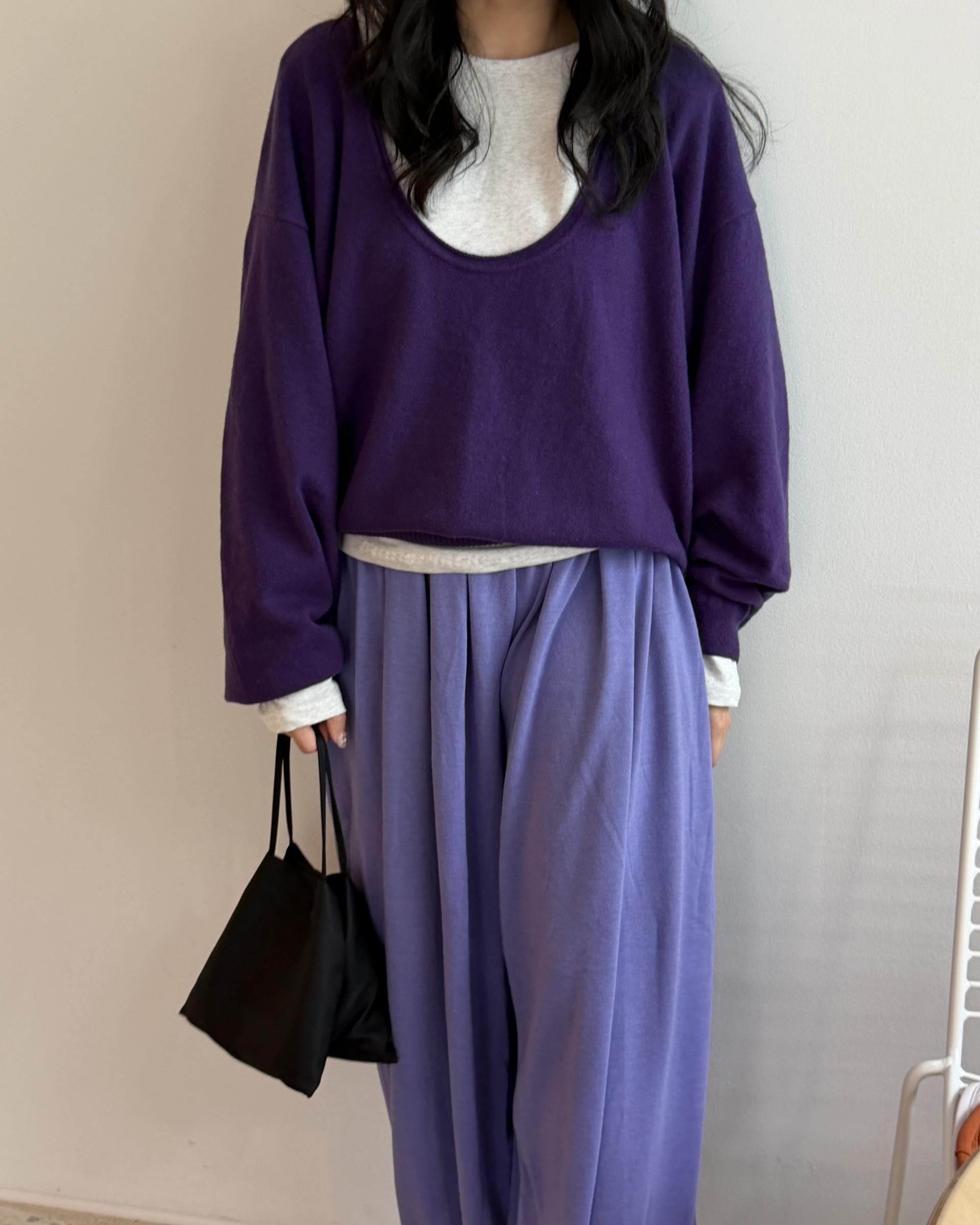 savanna harem pants (purple/charcoal/grey)