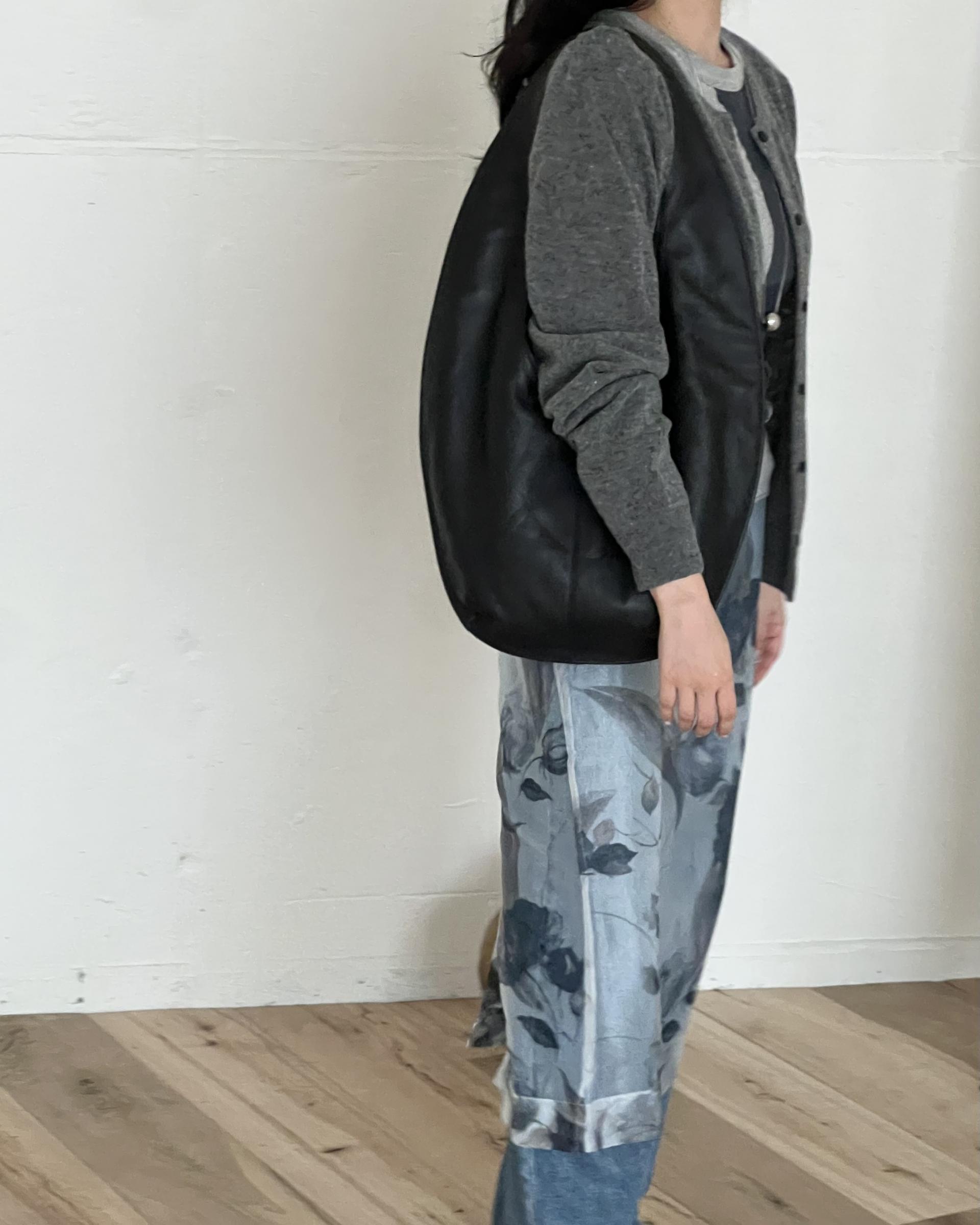 bowl round cardigan (grey/khaki/red)