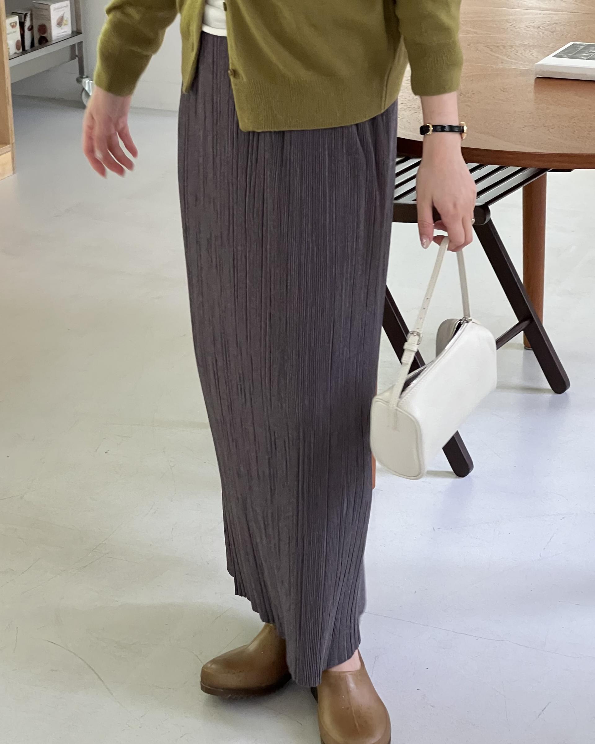 bowl round cardigan (grey/khaki/red)