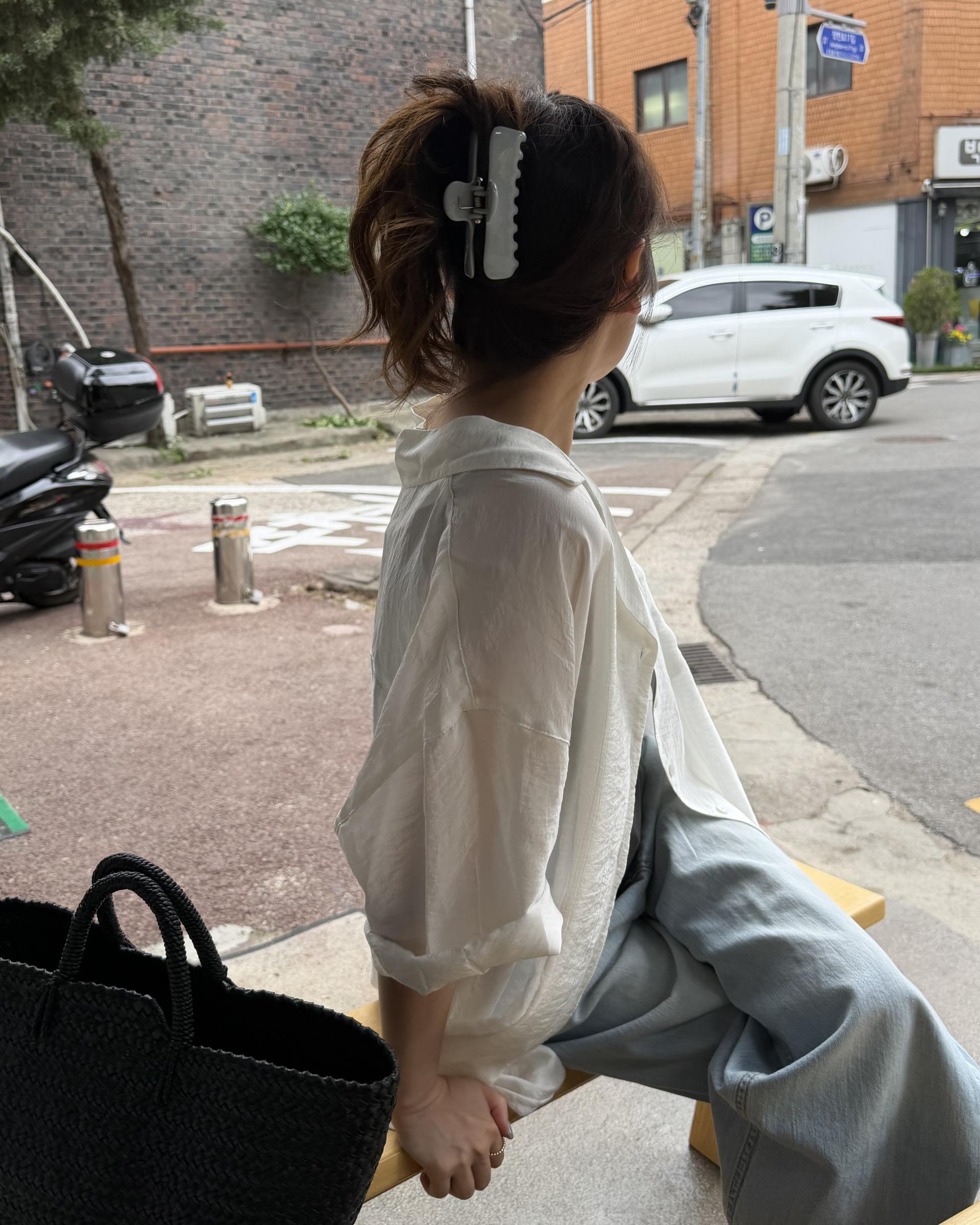 gloss half shirt (cream)