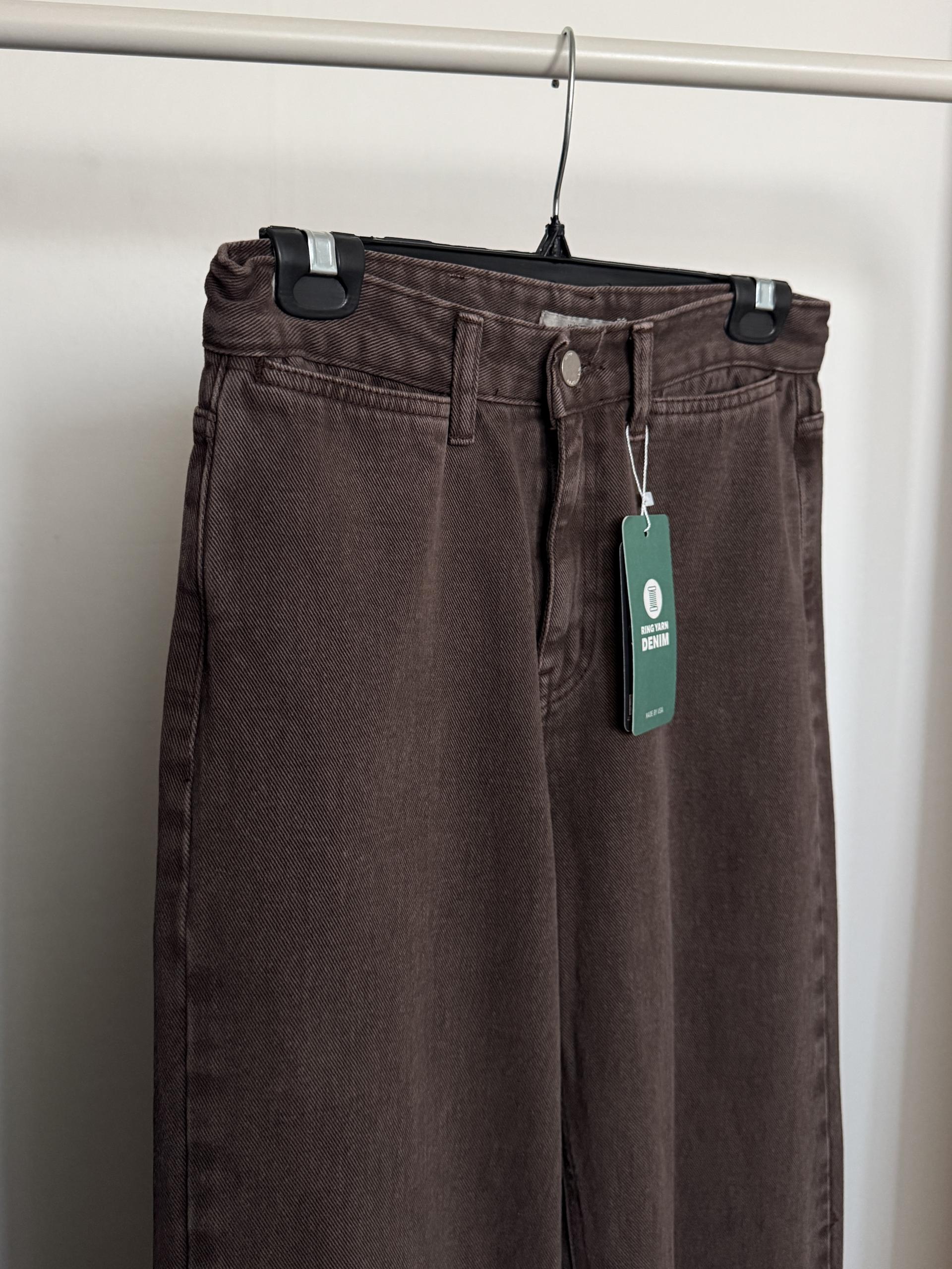 moon dying pants (brown/blue)
