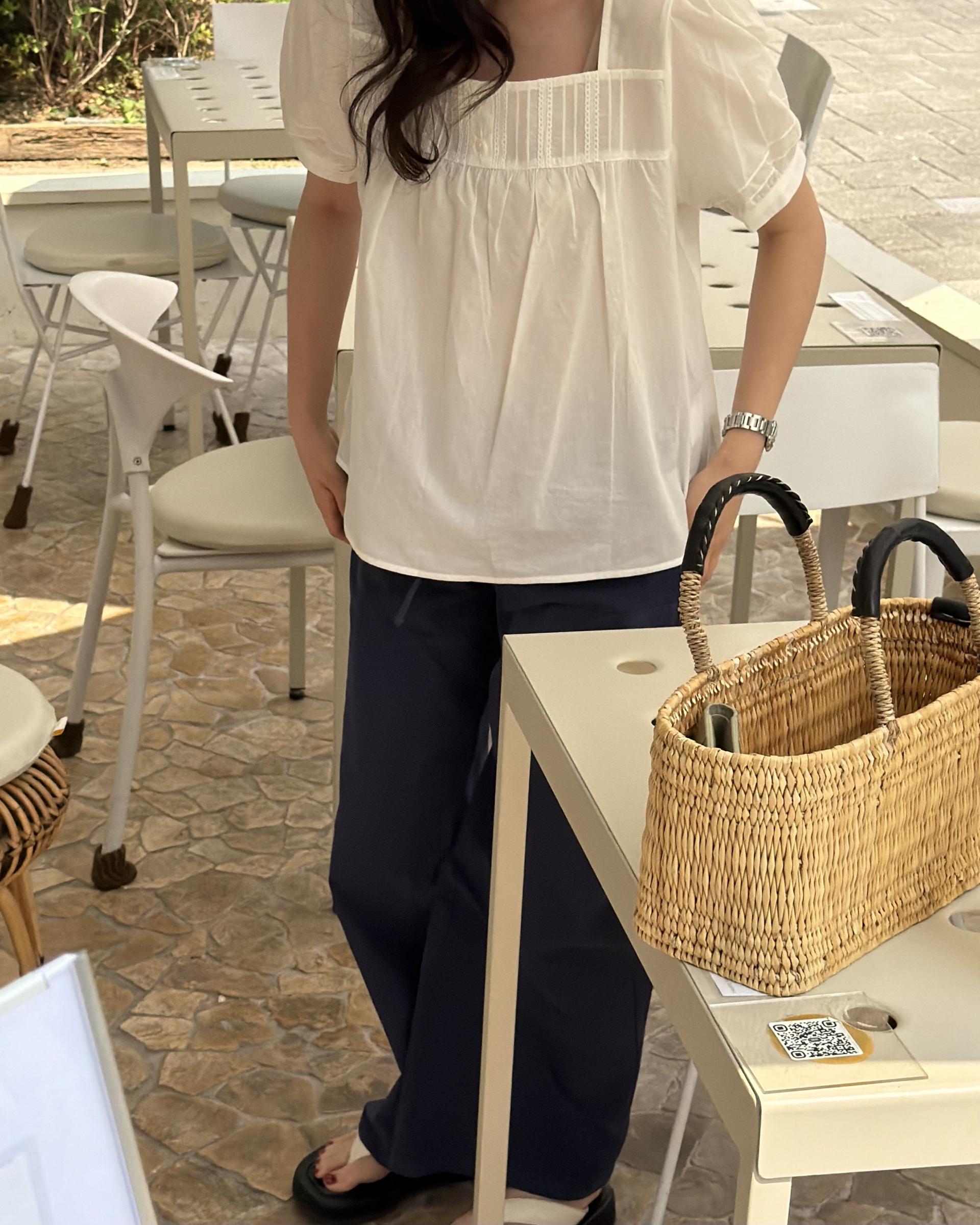 rusk cotton pants (charcoal/navy)
