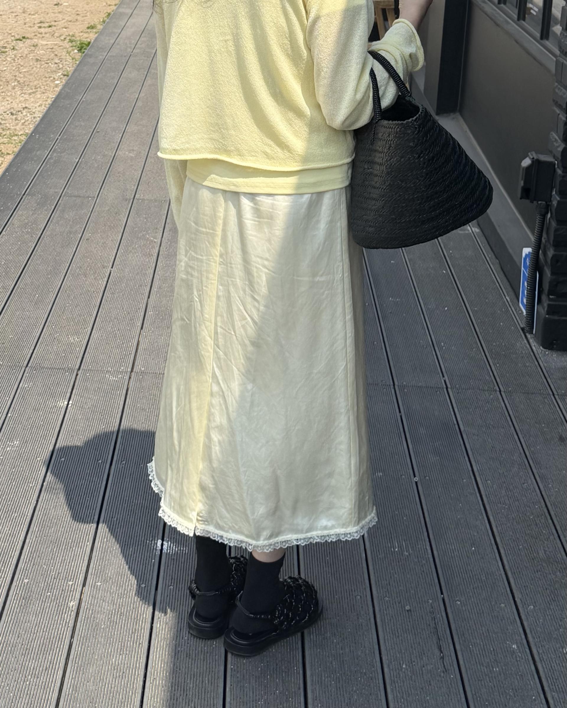 carol summer cardigan (lemon)