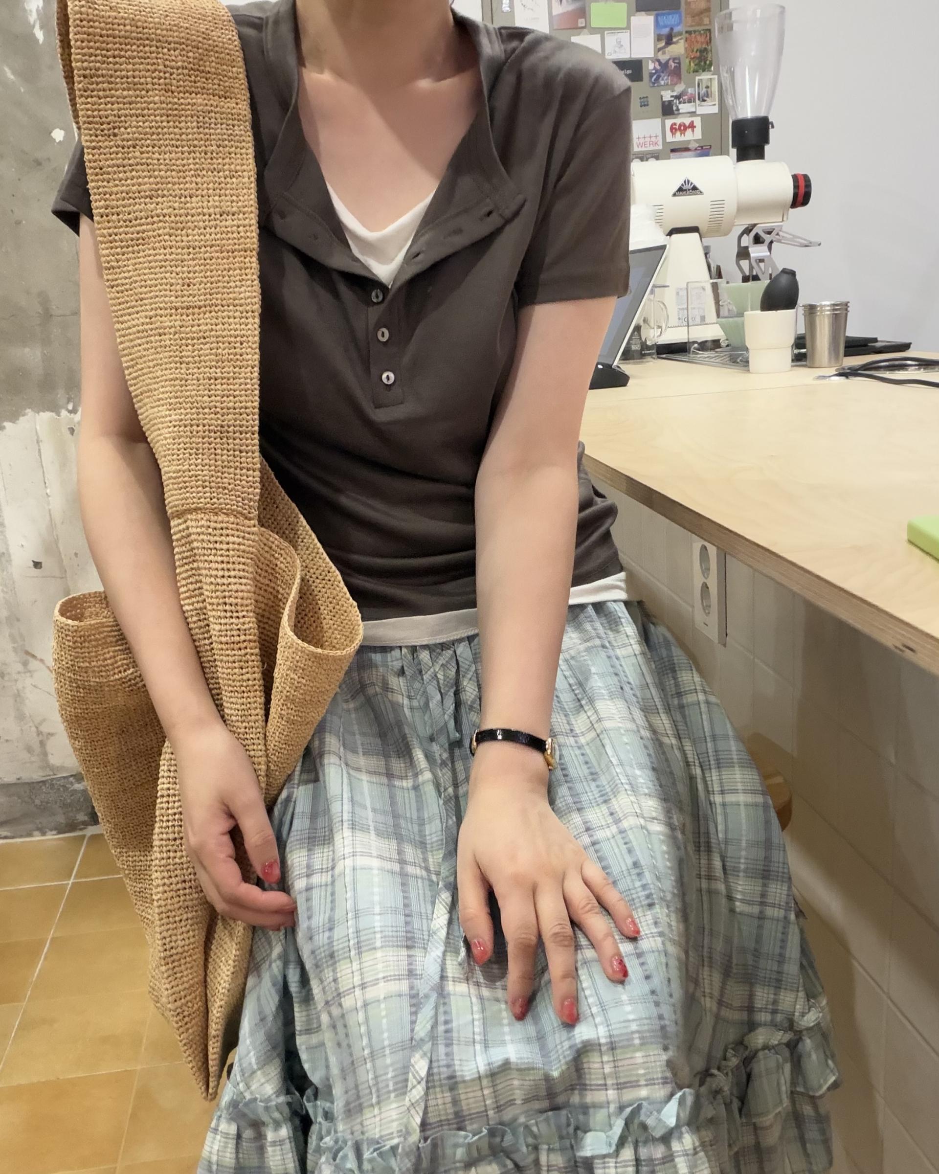 linen sleeveless (pink/ivory)