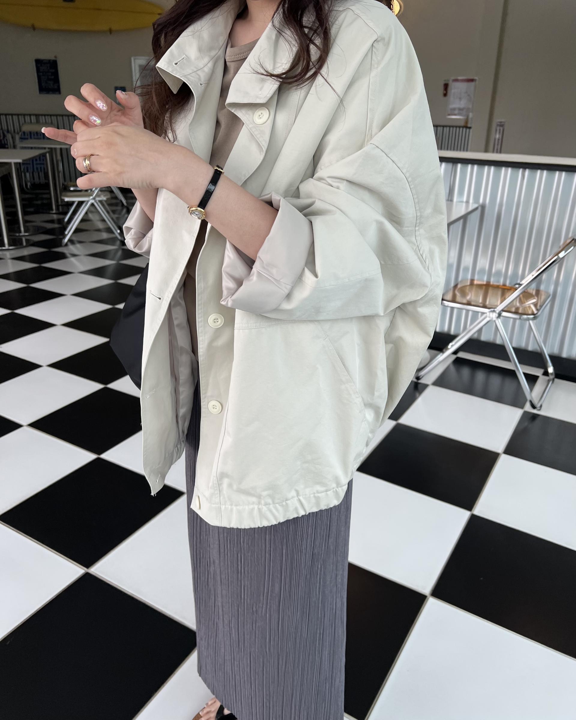 grocery half jumper (cream beige/navy)