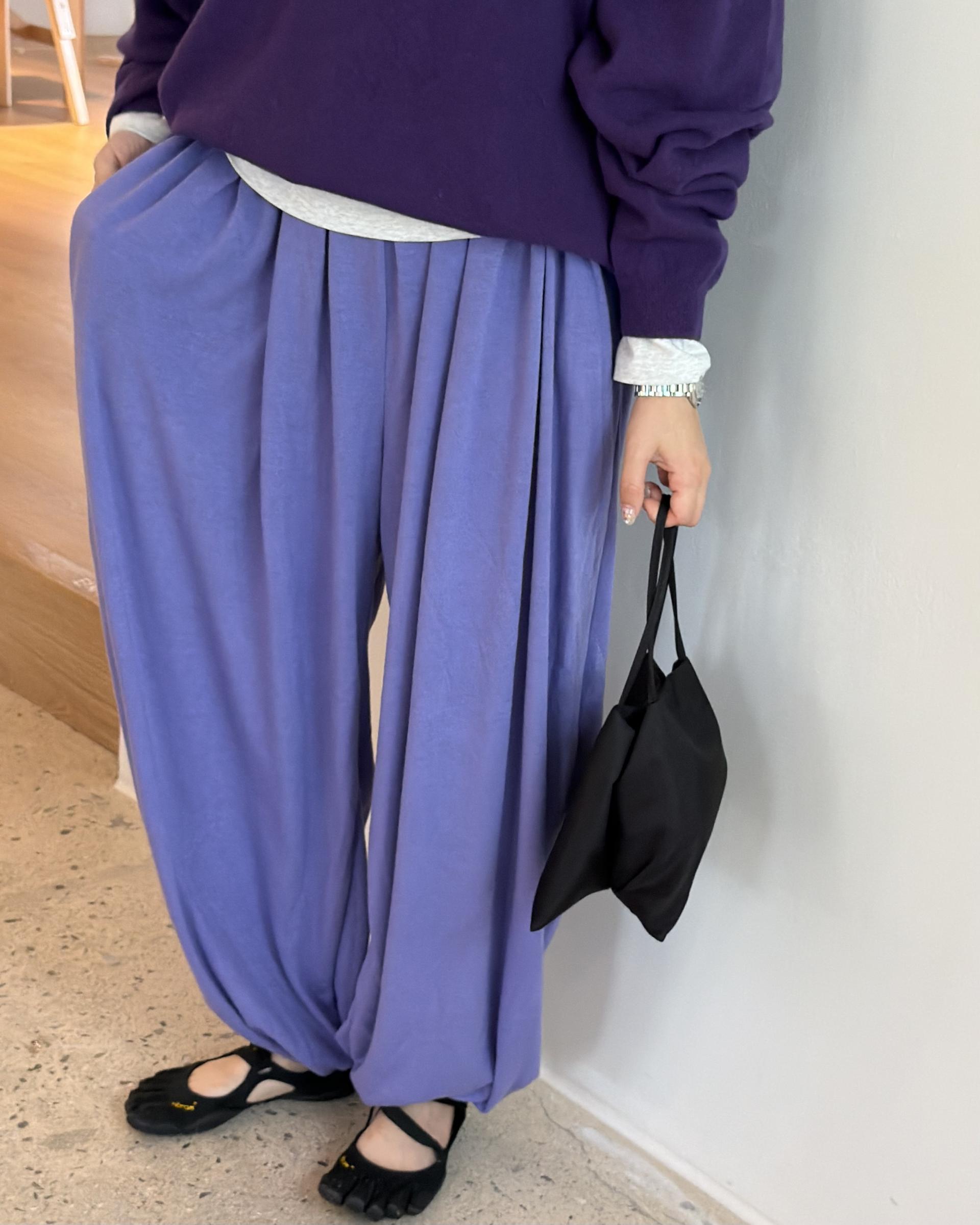 savanna harem pants (purple/charcoal/grey)