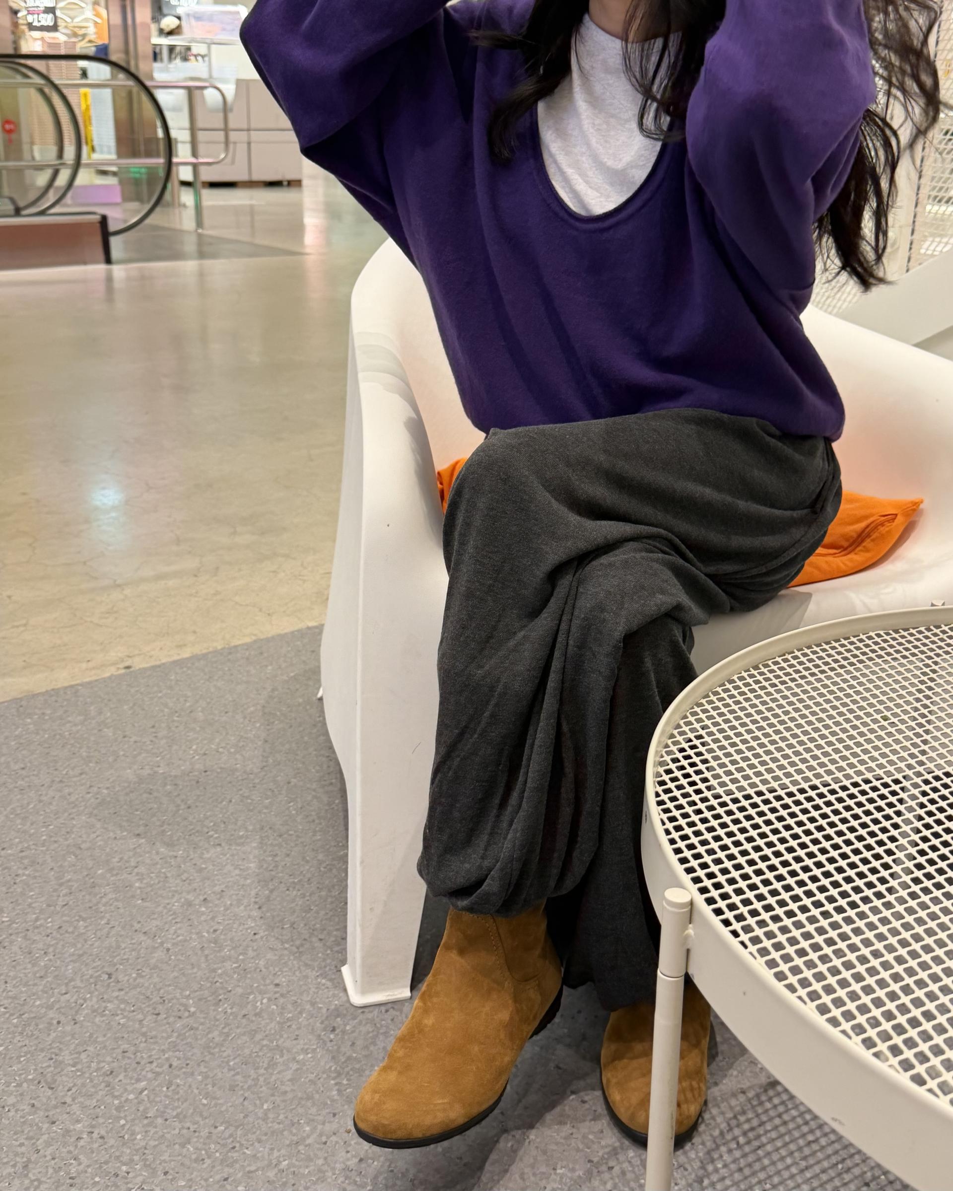 savanna harem pants (purple/charcoal/grey)