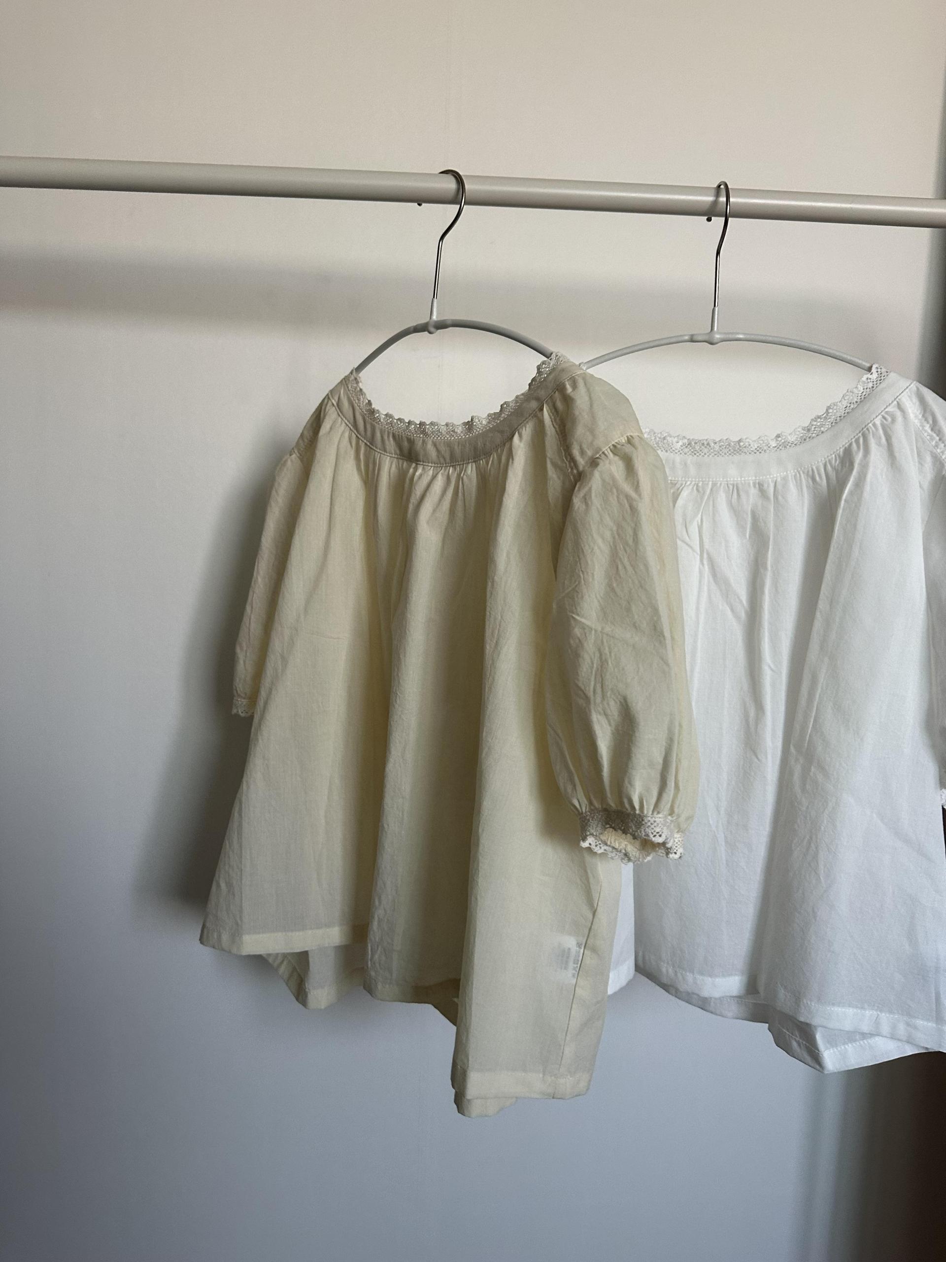 flan lace blouse (cream/ivory)