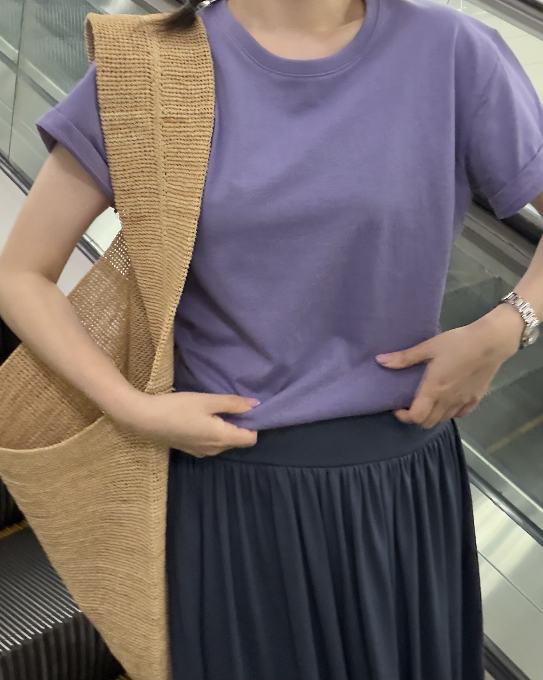 tom tom top (purple/green)