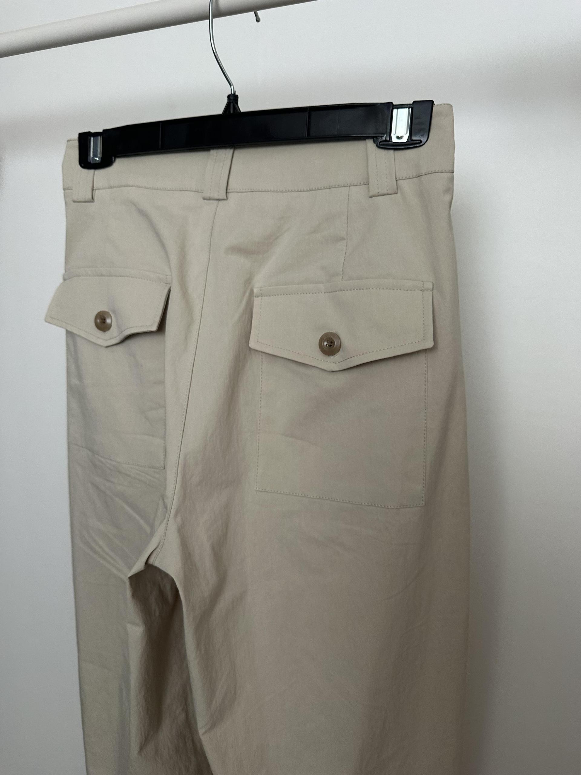 sand cotton pants (milk beige)