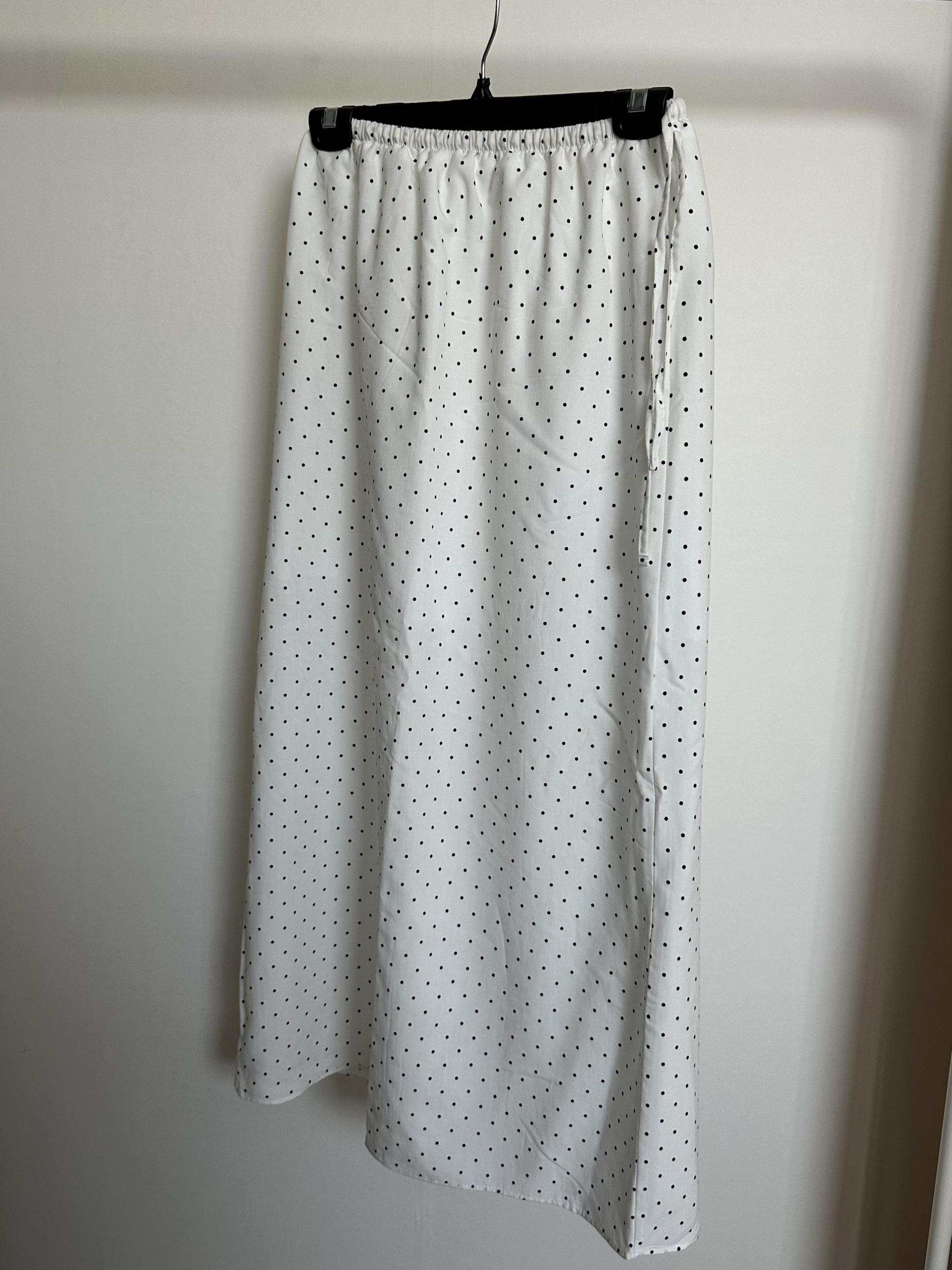 dot maxi skirt