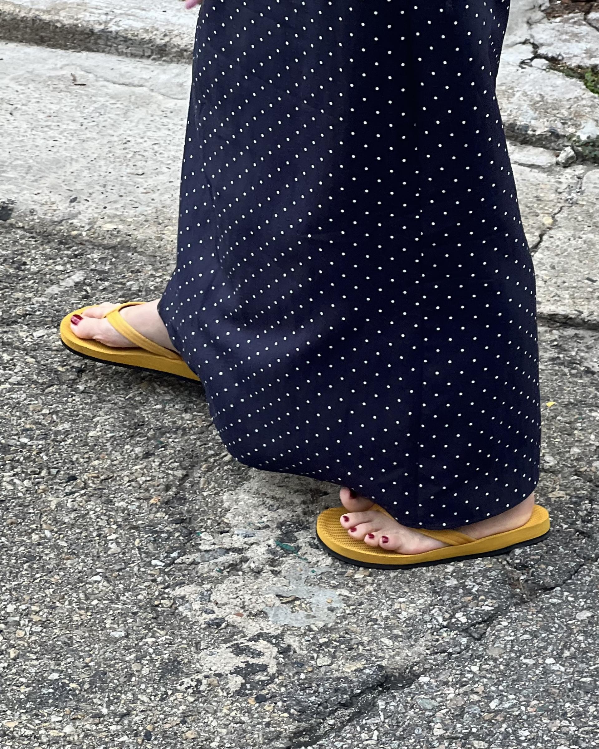 dot maxi skirt
