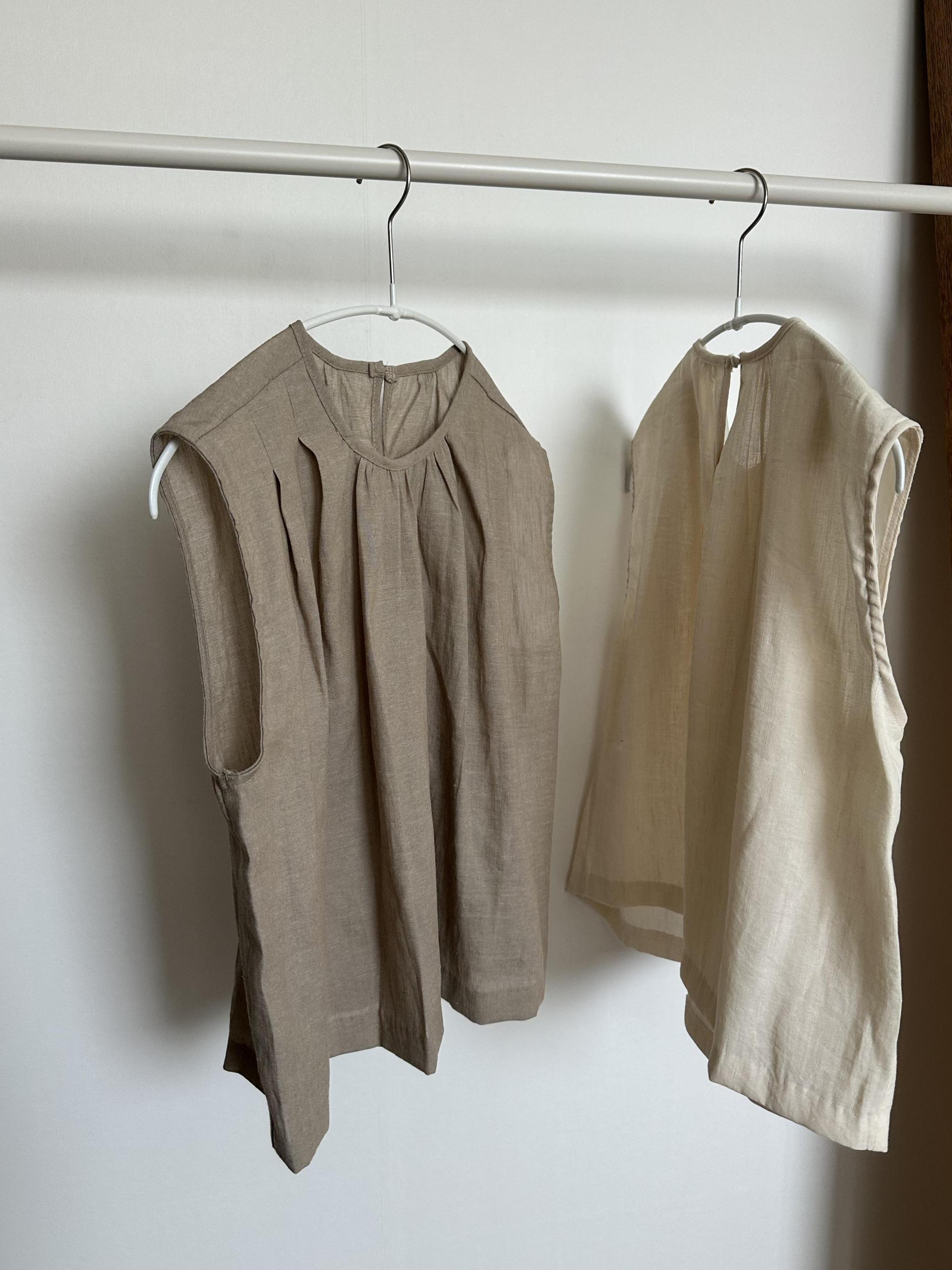 moris blouse (beige/brown)