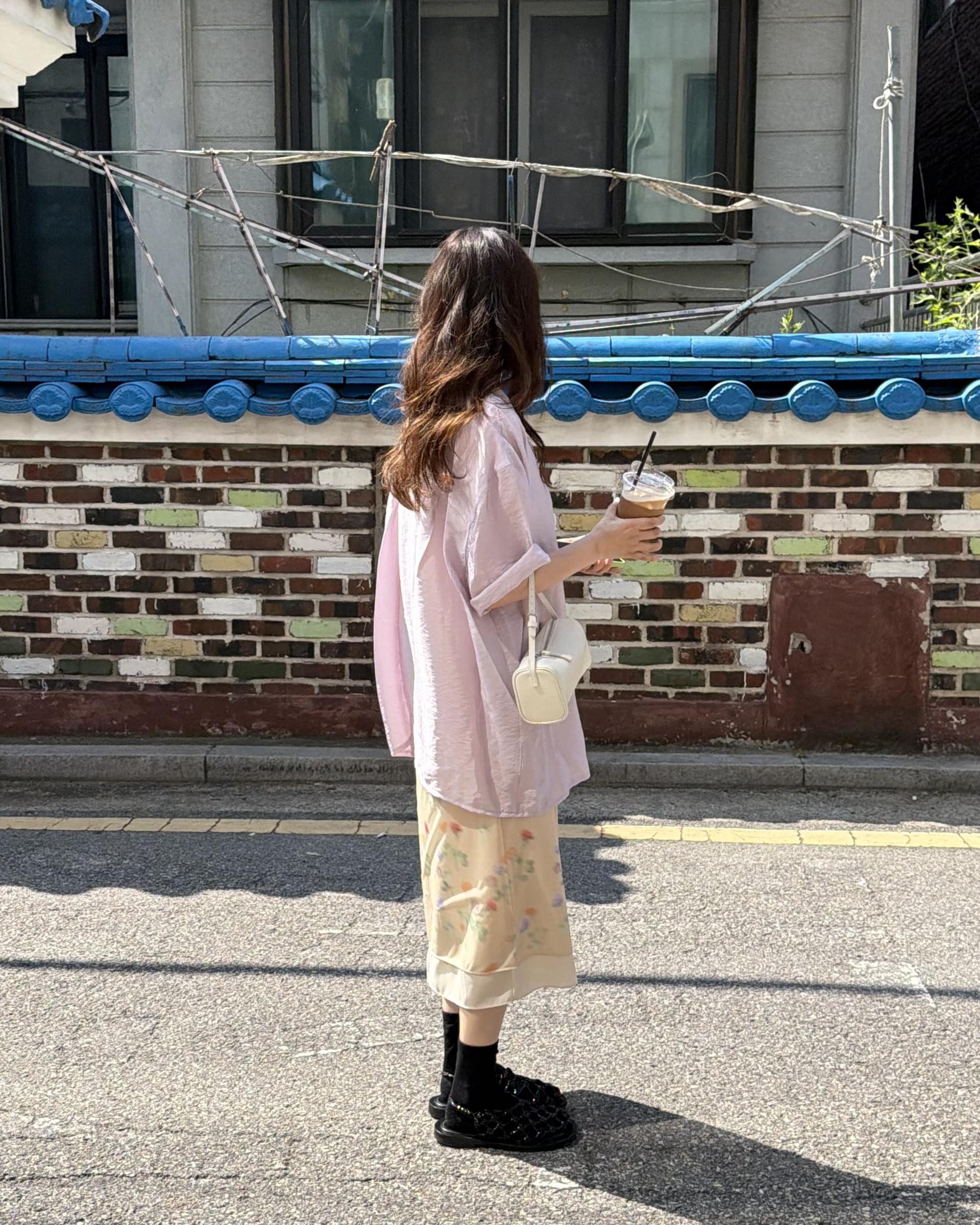 bong bong skirt (beige/black)