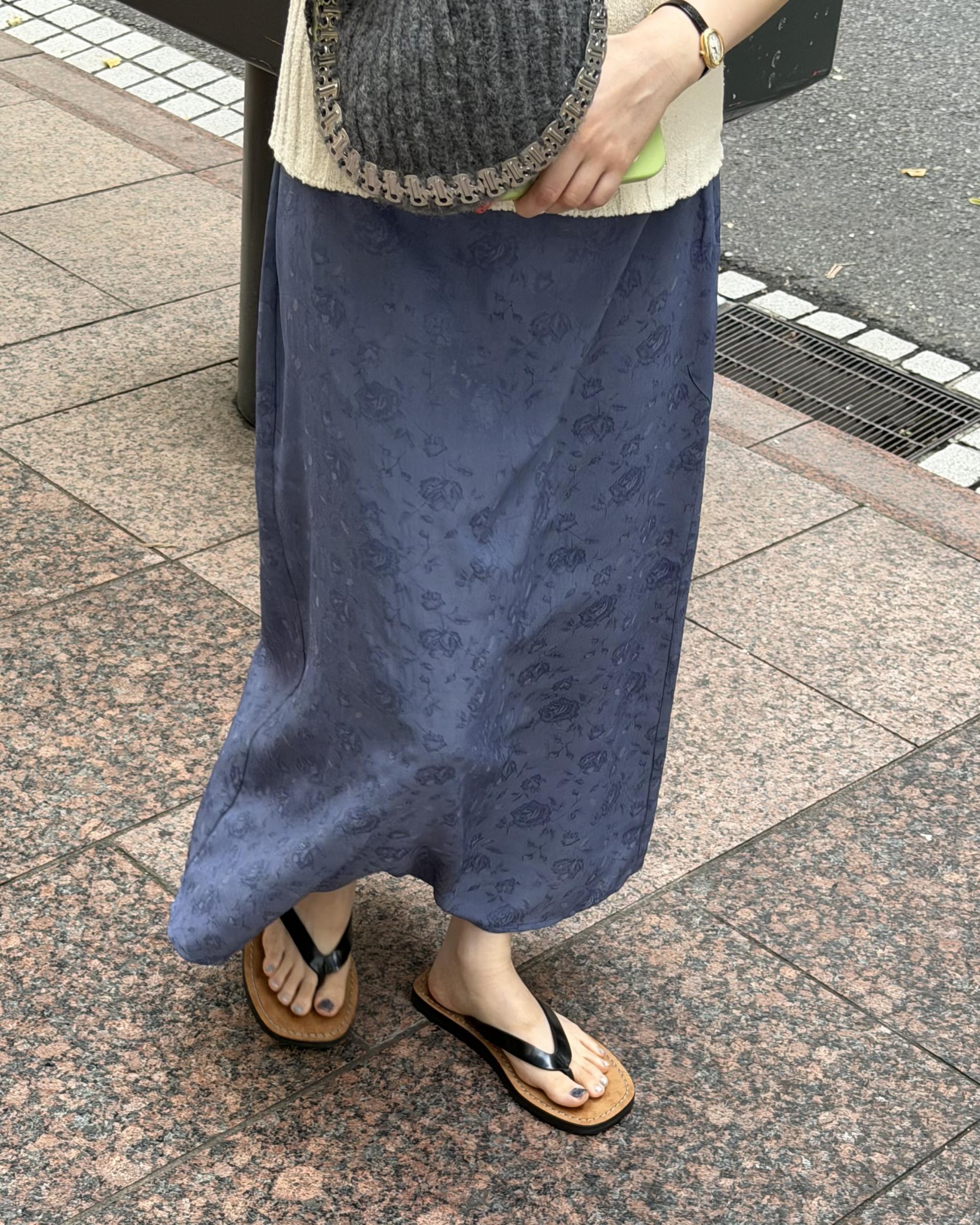 emma half knit (cream/pale grey/charcoal)