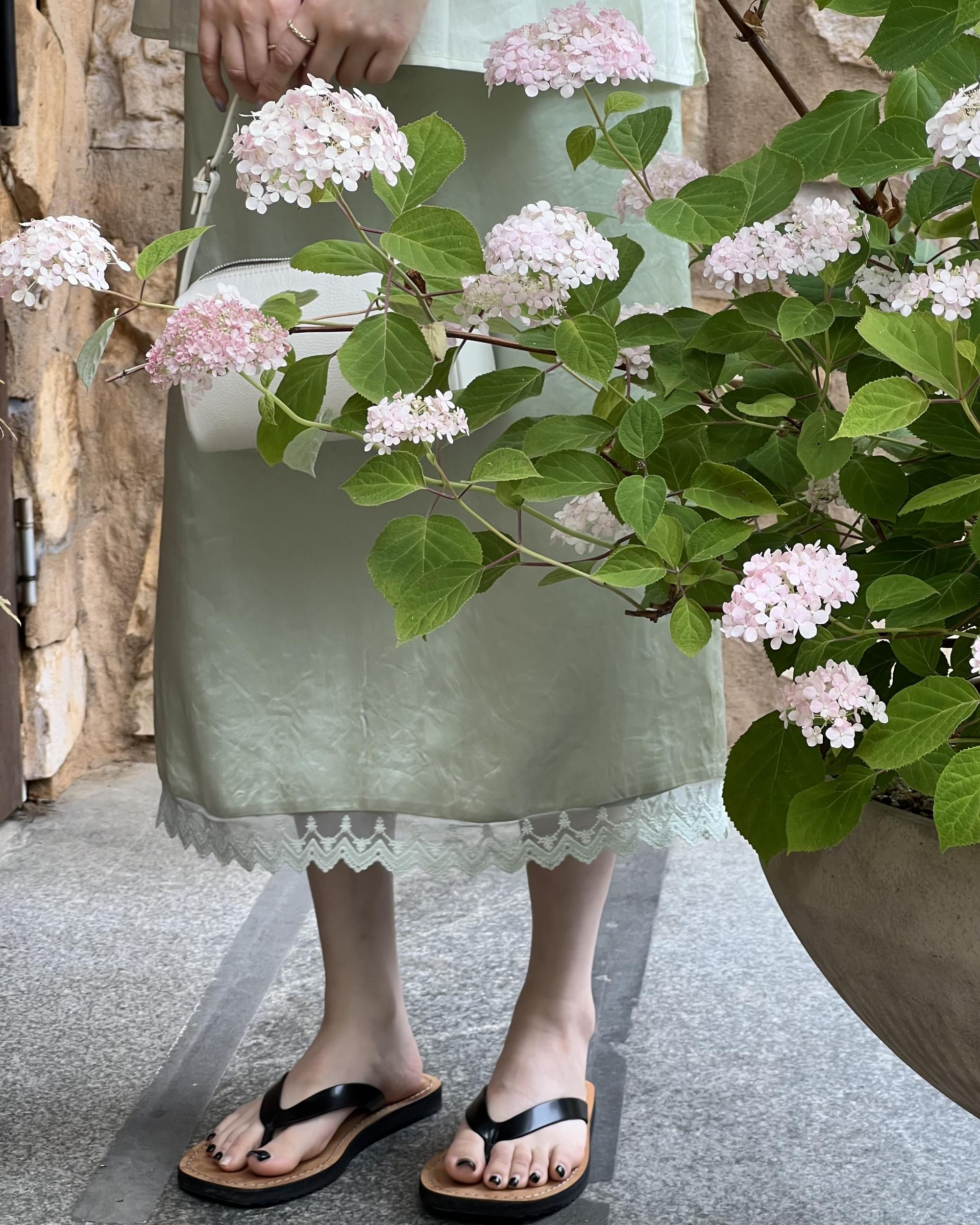 botanic blouse (mint/white)