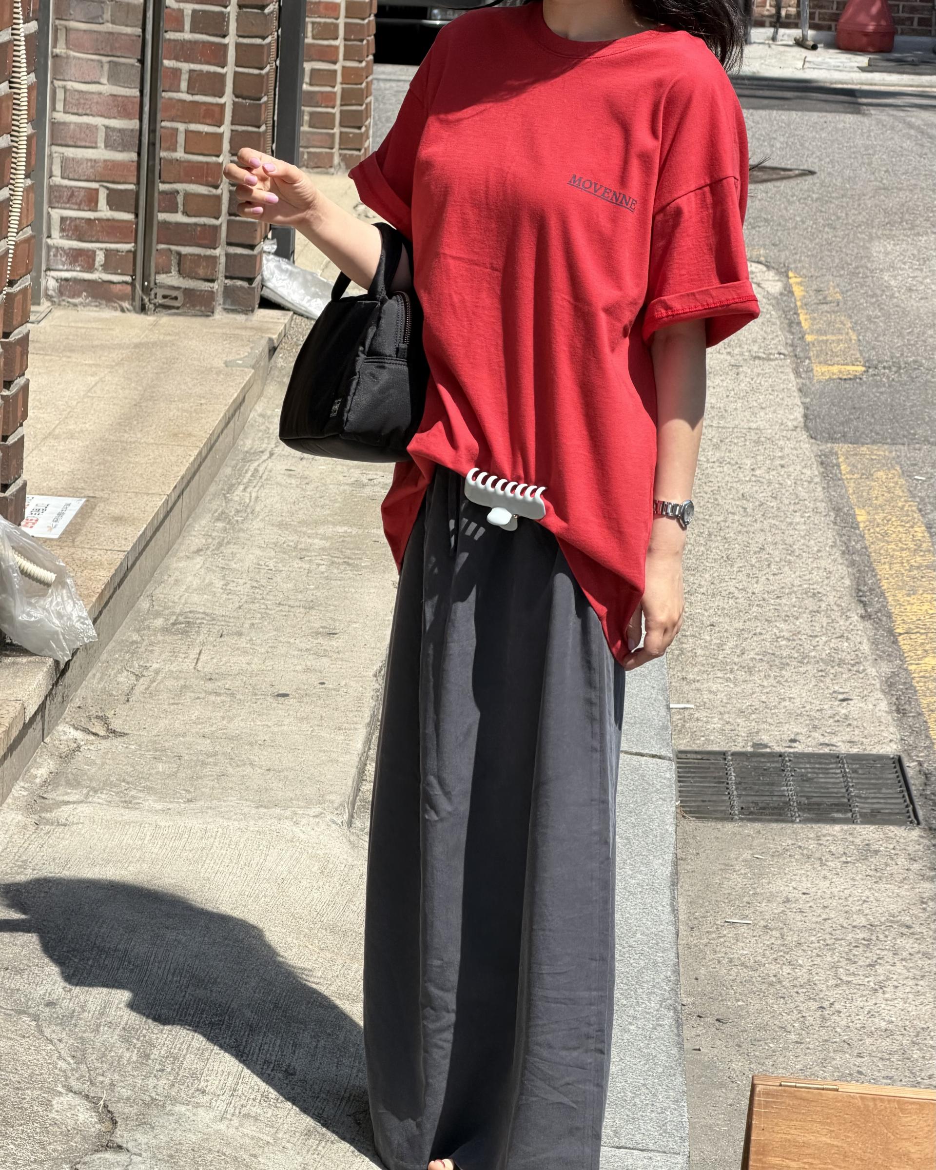 manhattan top (red/charcoal)