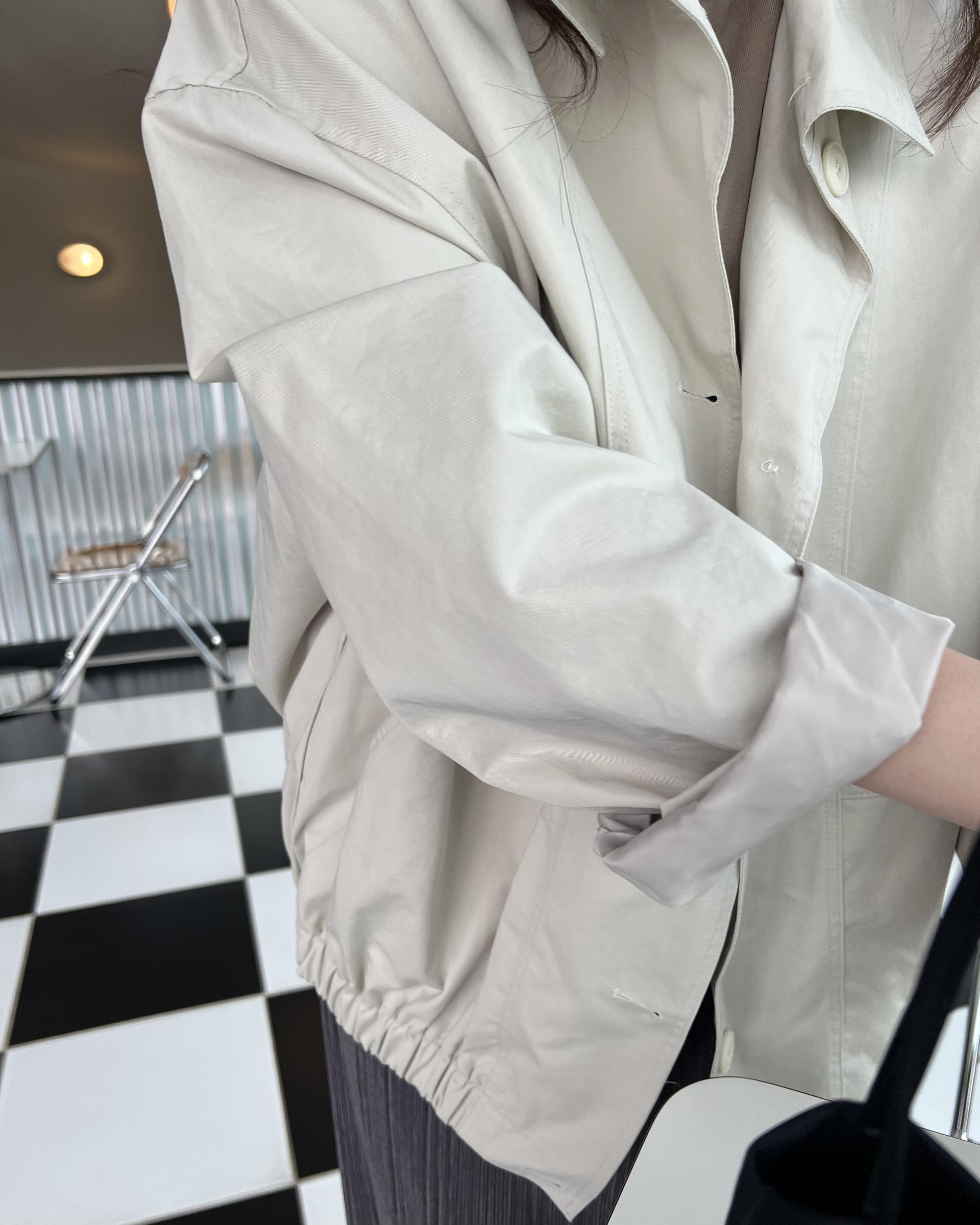 grocery half jumper (cream beige/navy)