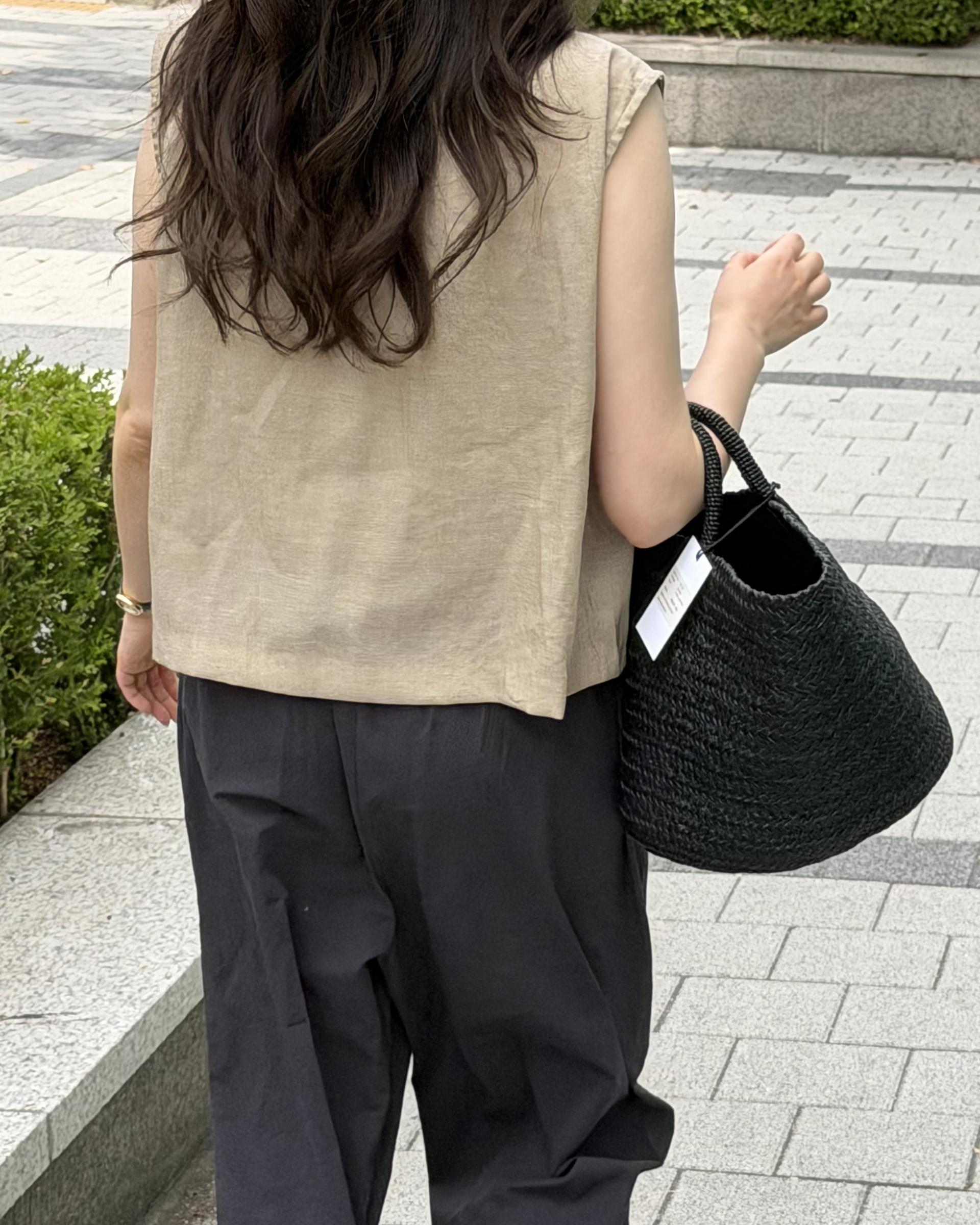 rusk cotton pants (charcoal/navy)