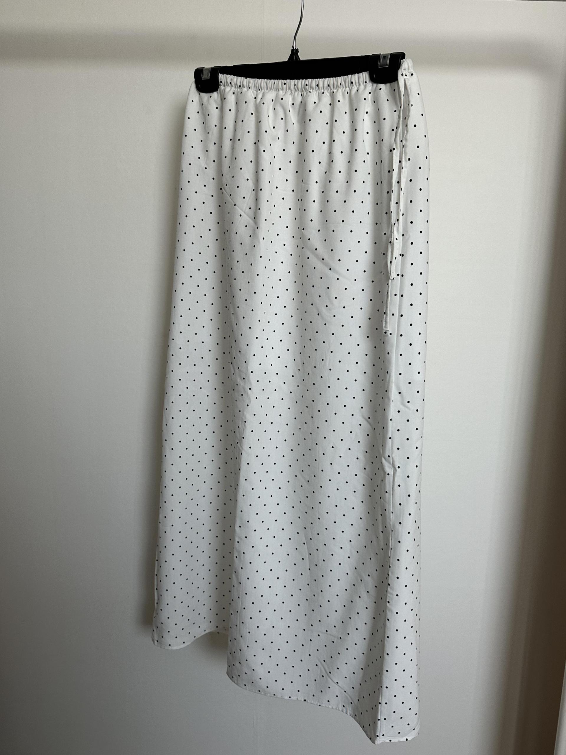 dot maxi skirt