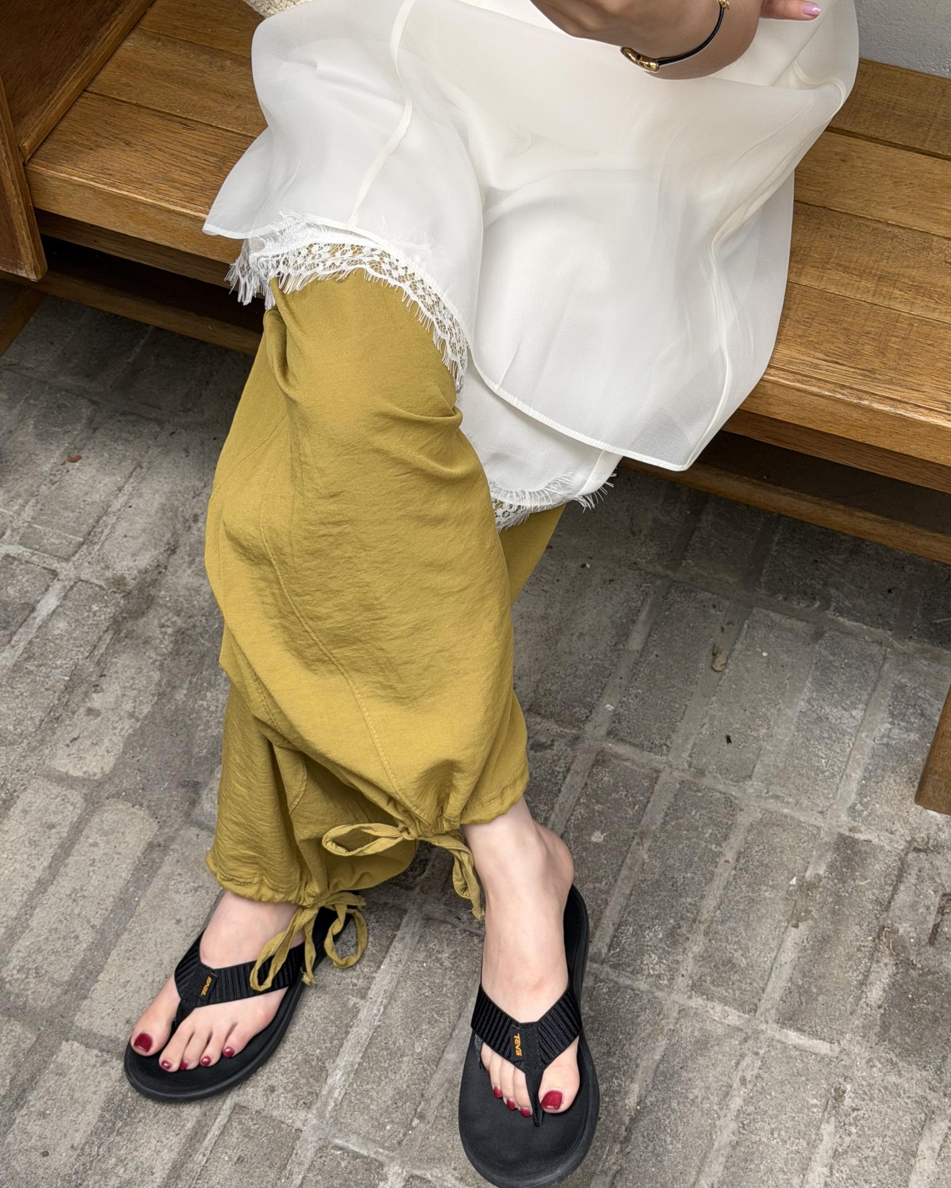 sheer layered dress (cream/dusty pink)