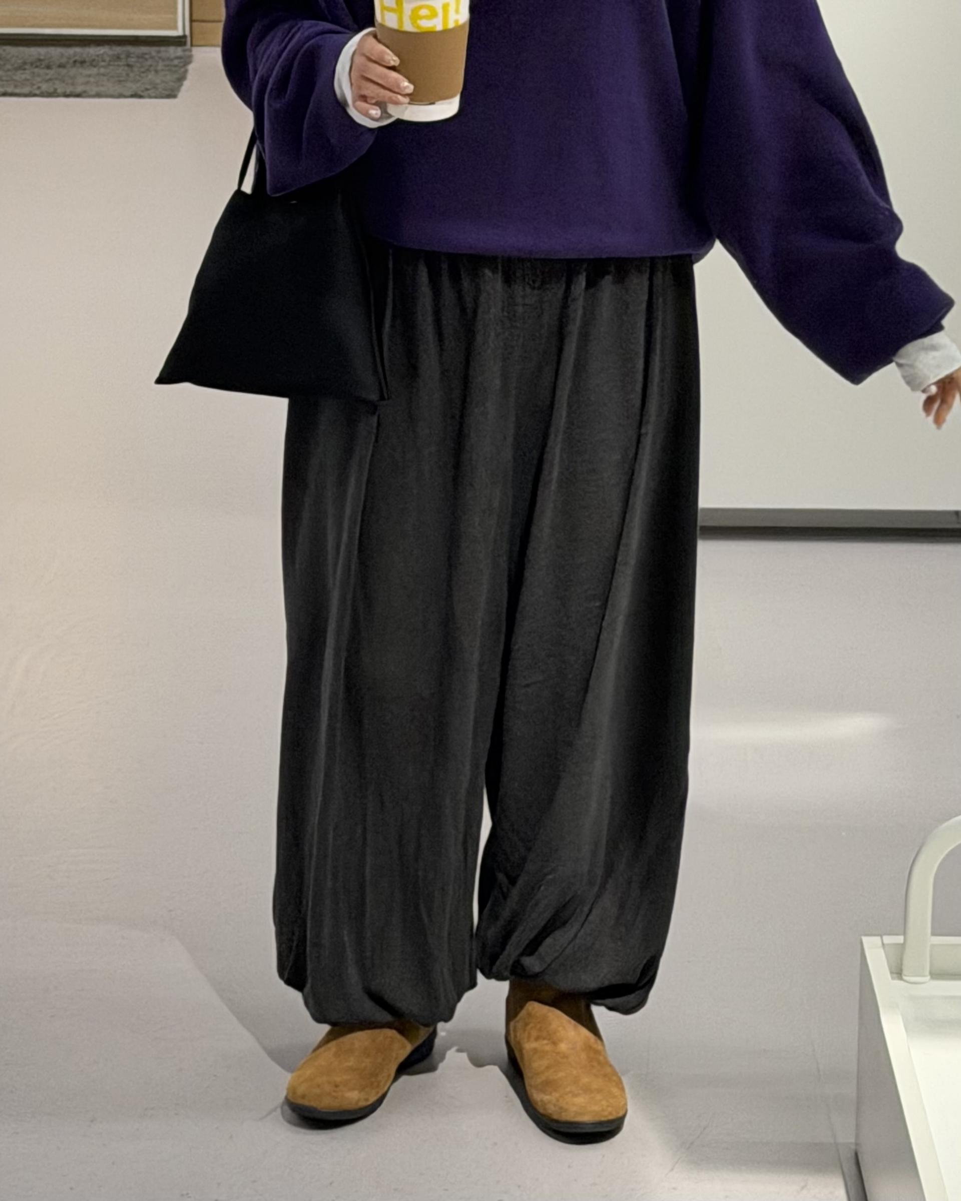 savanna harem pants (purple/charcoal/grey)