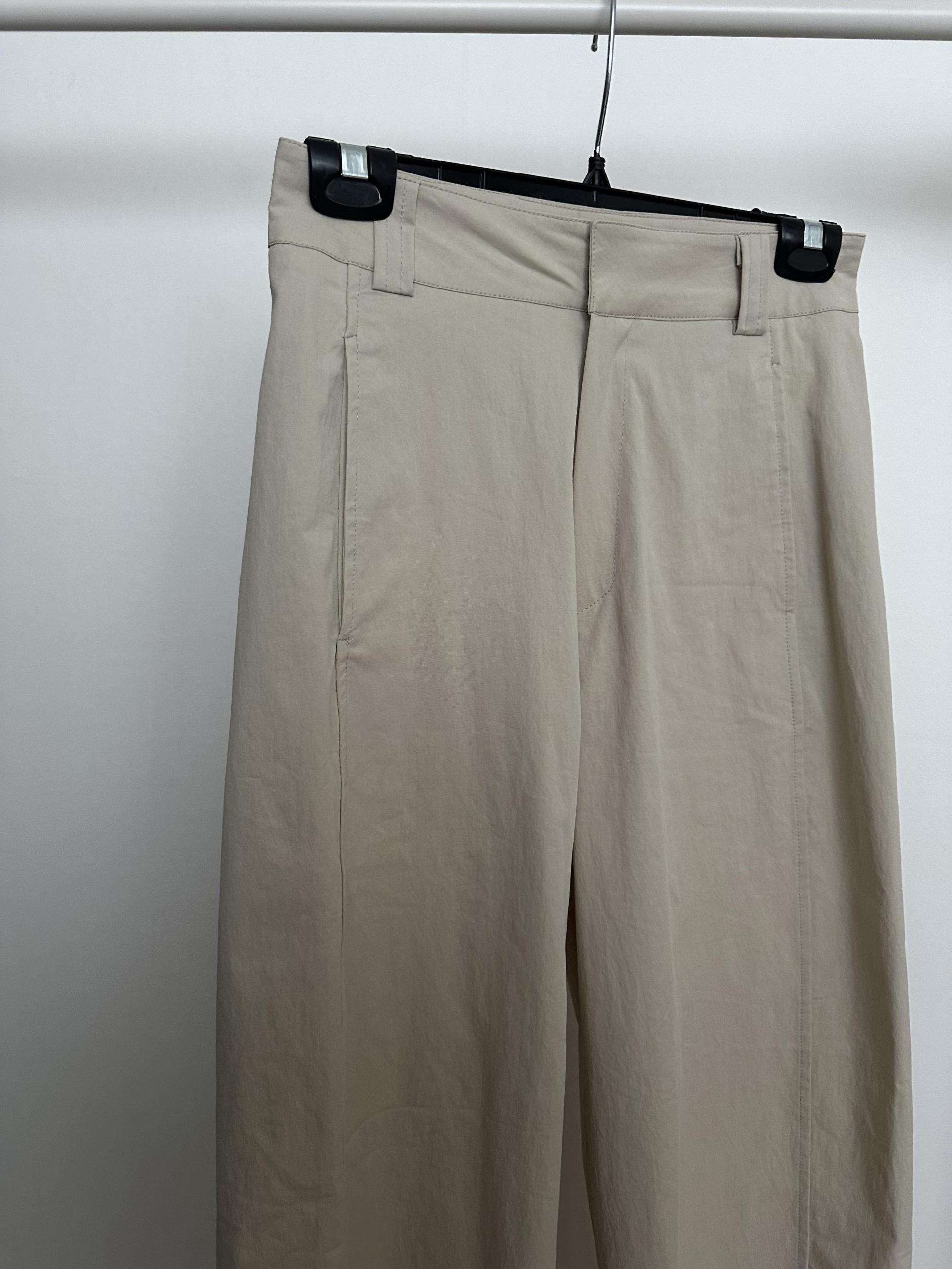 sand cotton pants (milk beige)
