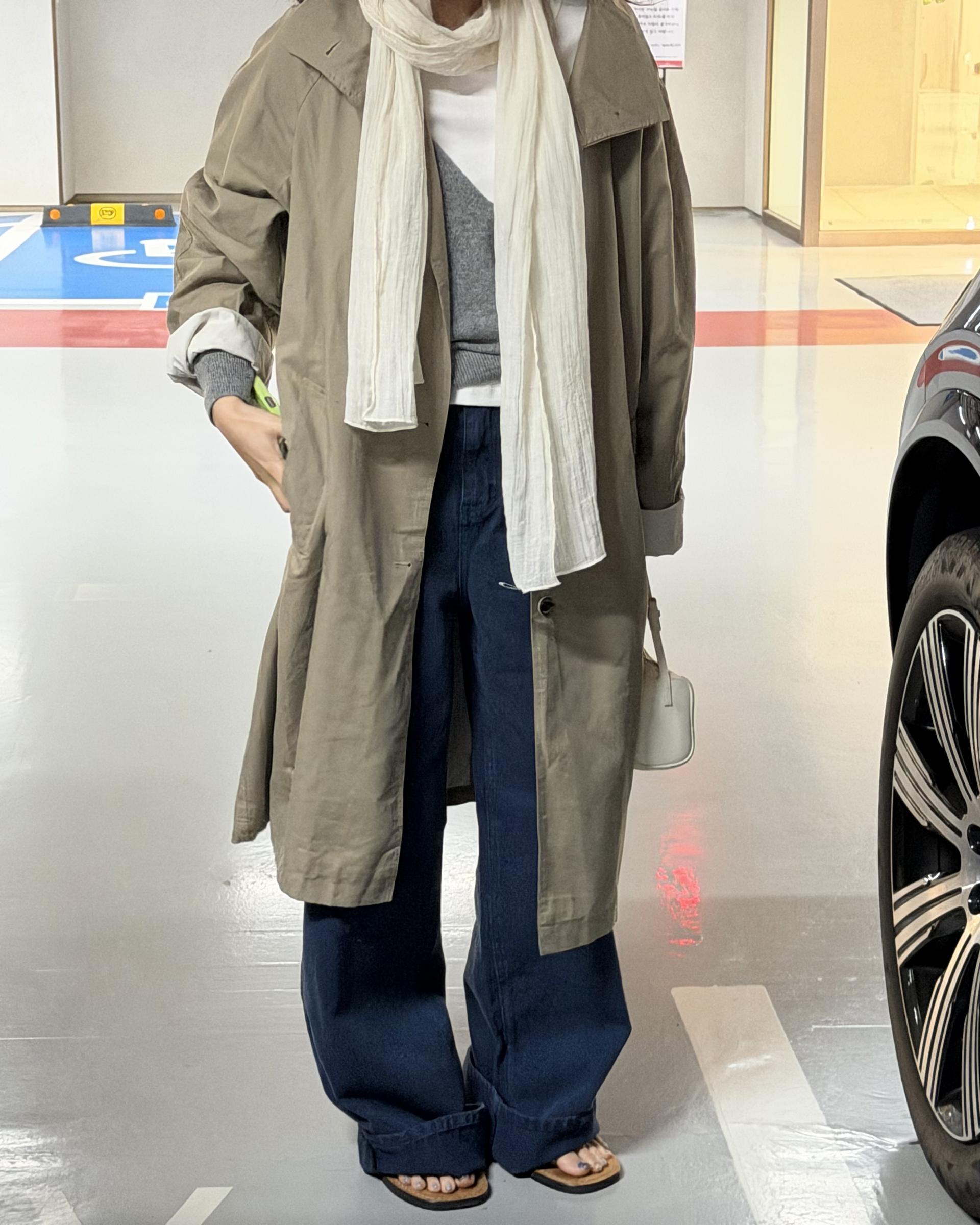 post single trench (khaki)