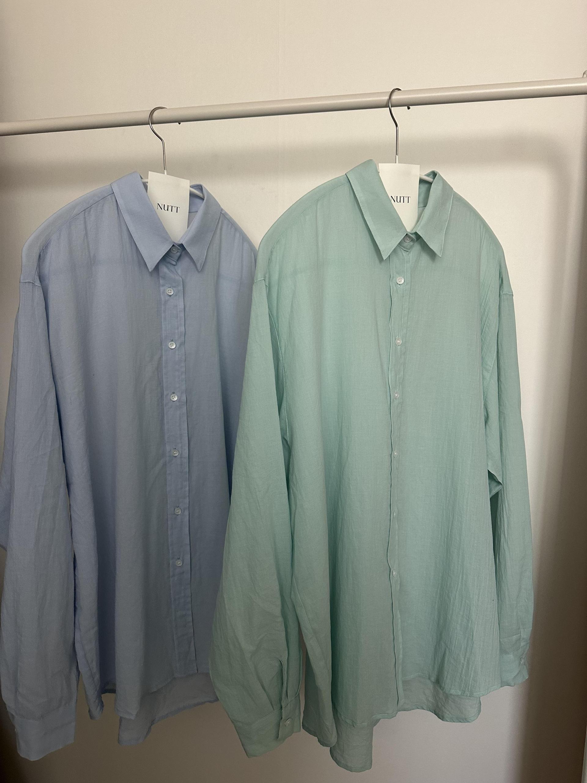boil summer shirts (mint/blue)