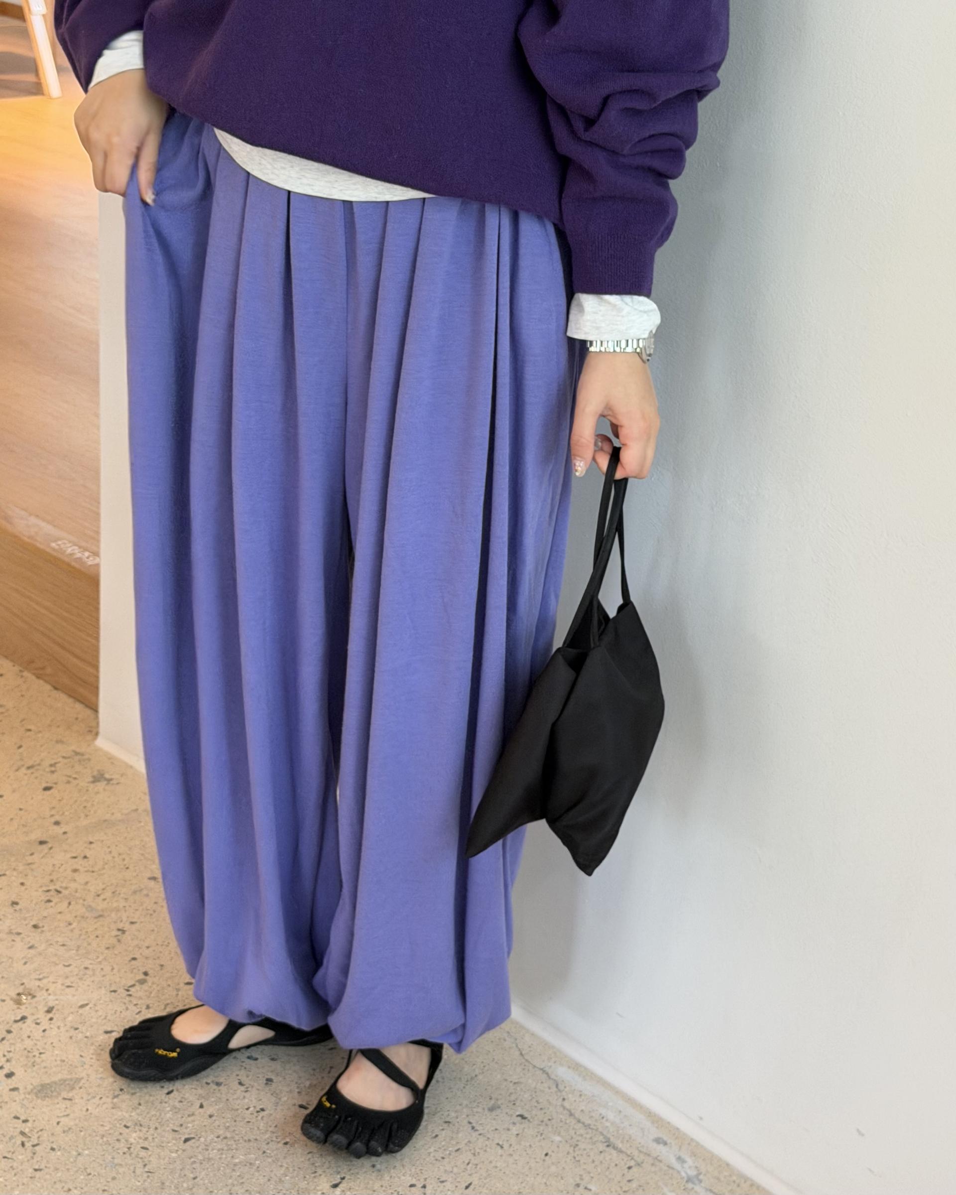 savanna harem pants (purple/charcoal/grey)