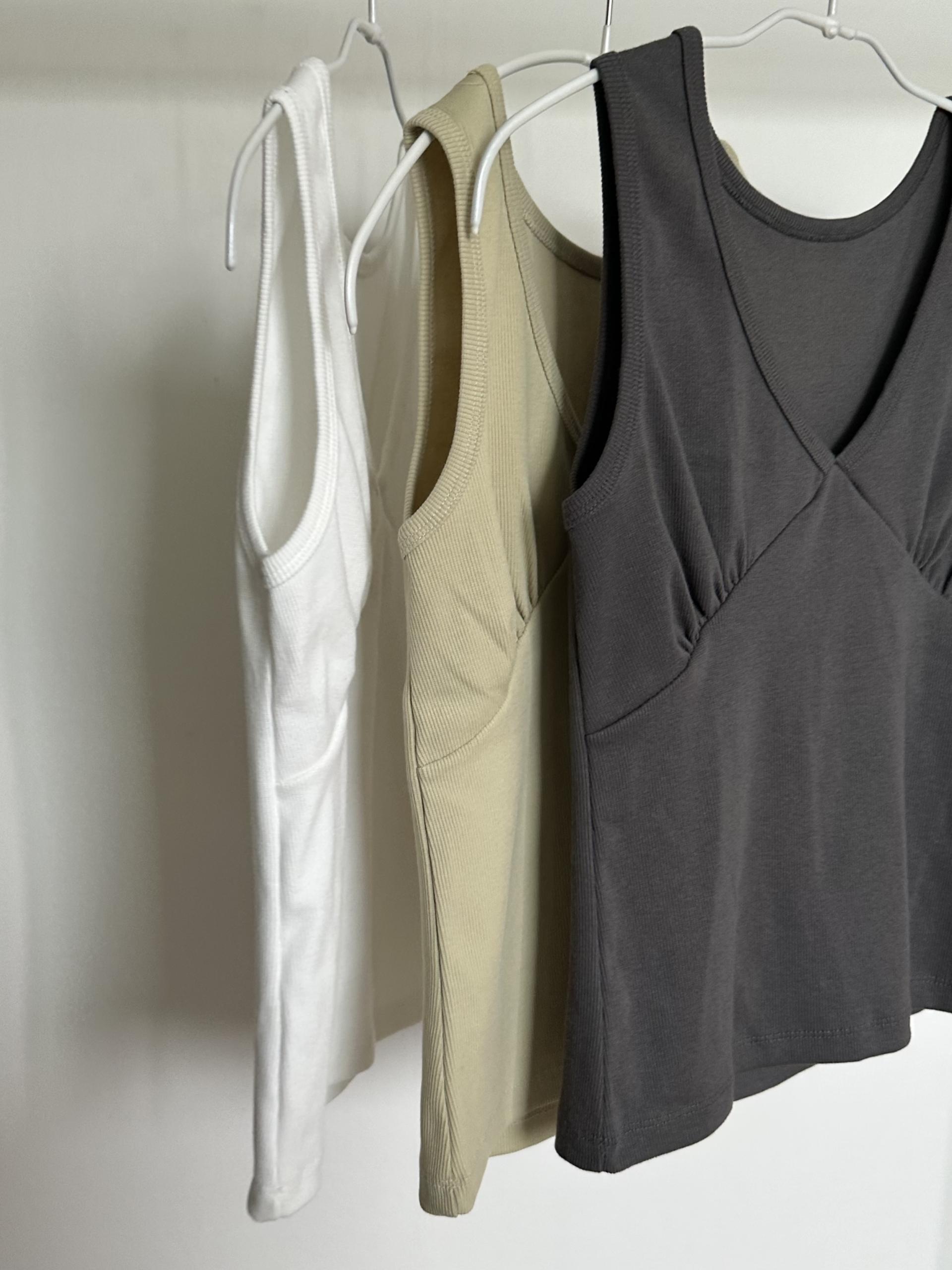 sand sleeveless (charcoal/white/olive)