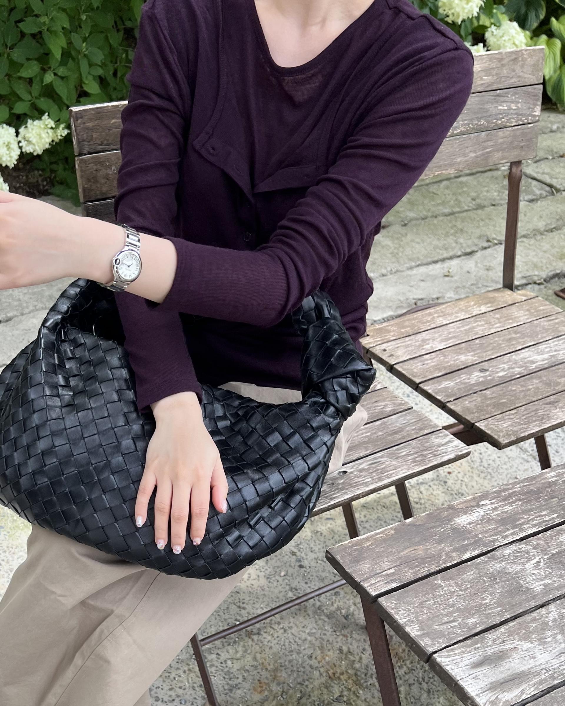 slim button layered top (purple/blue)
