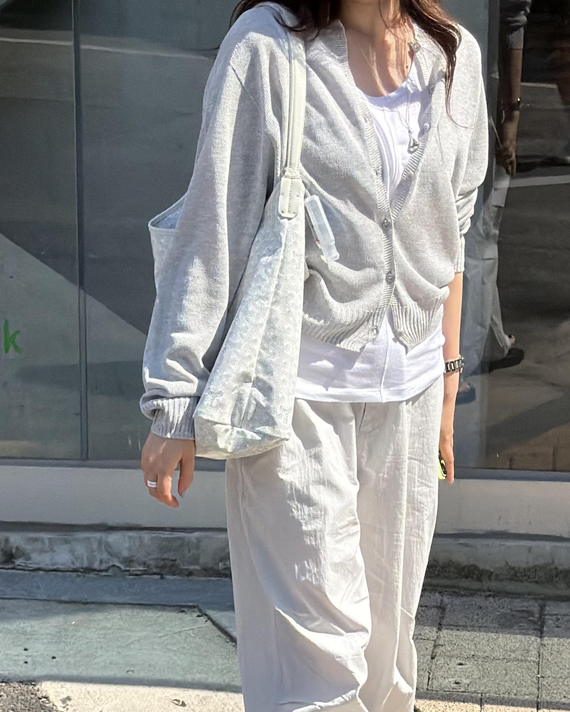 pampas string pants (pale grey)