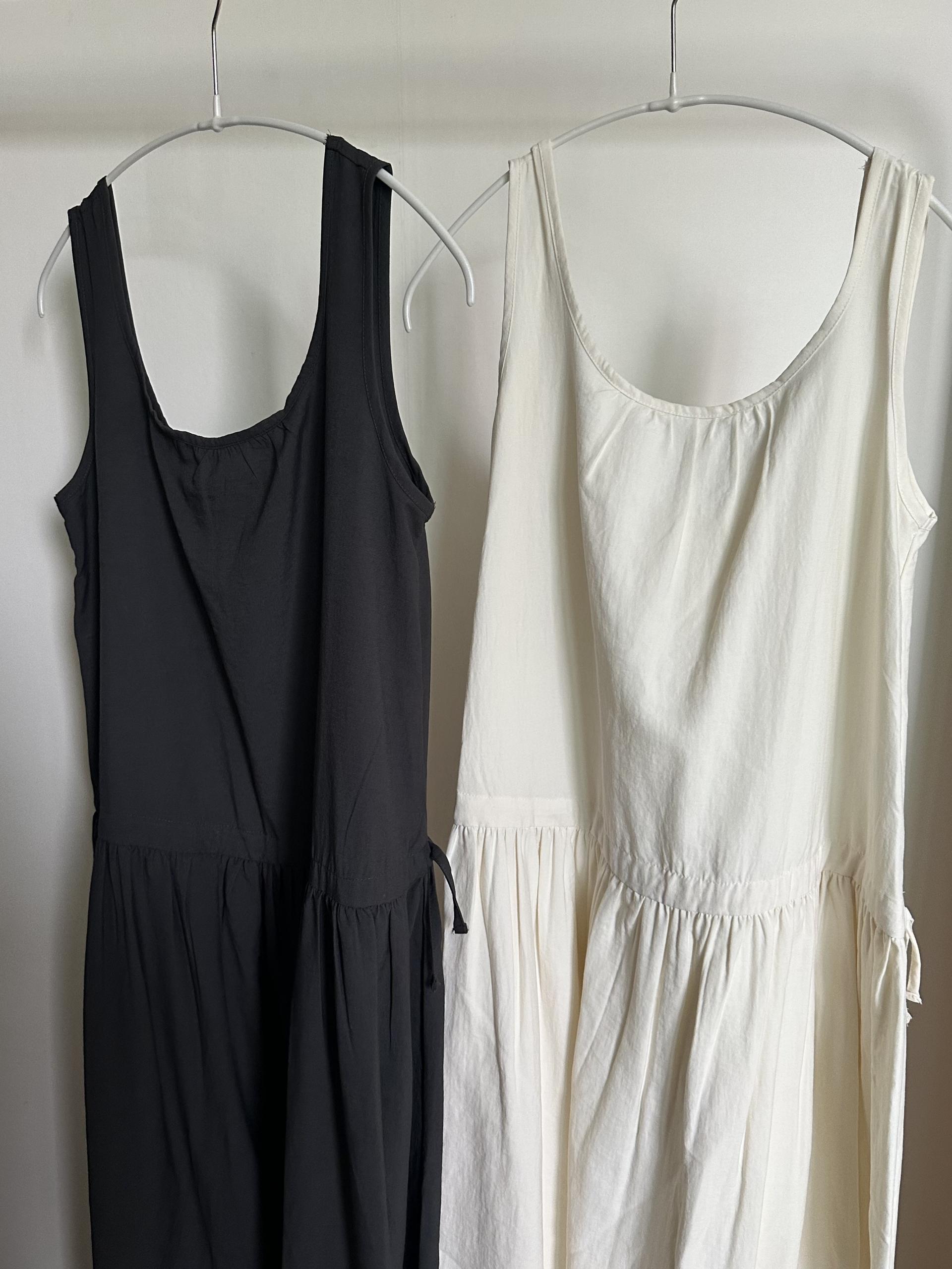 oatmeal dress (charcoal/cream)