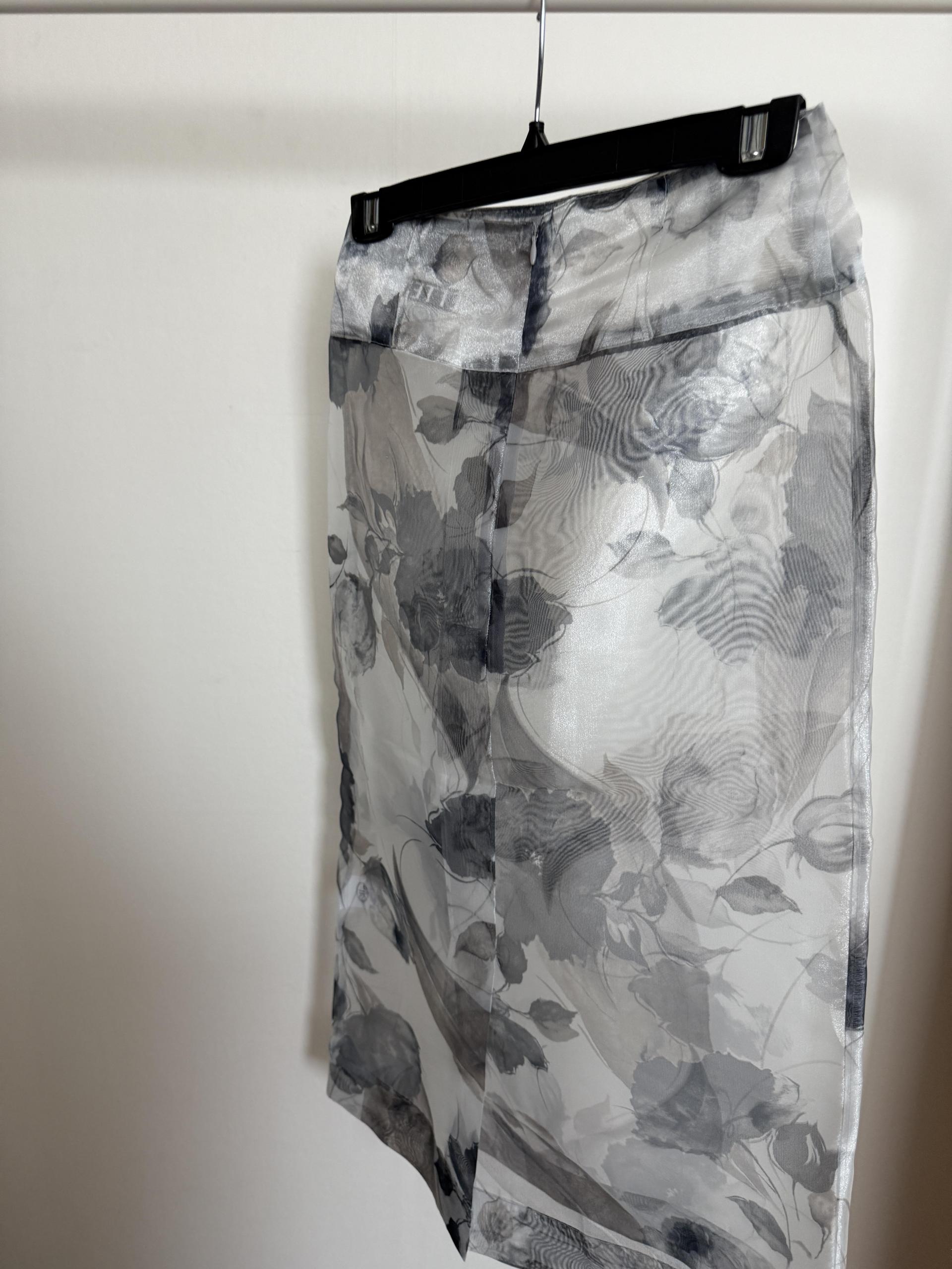 see layered skirt (grey/beige) 완