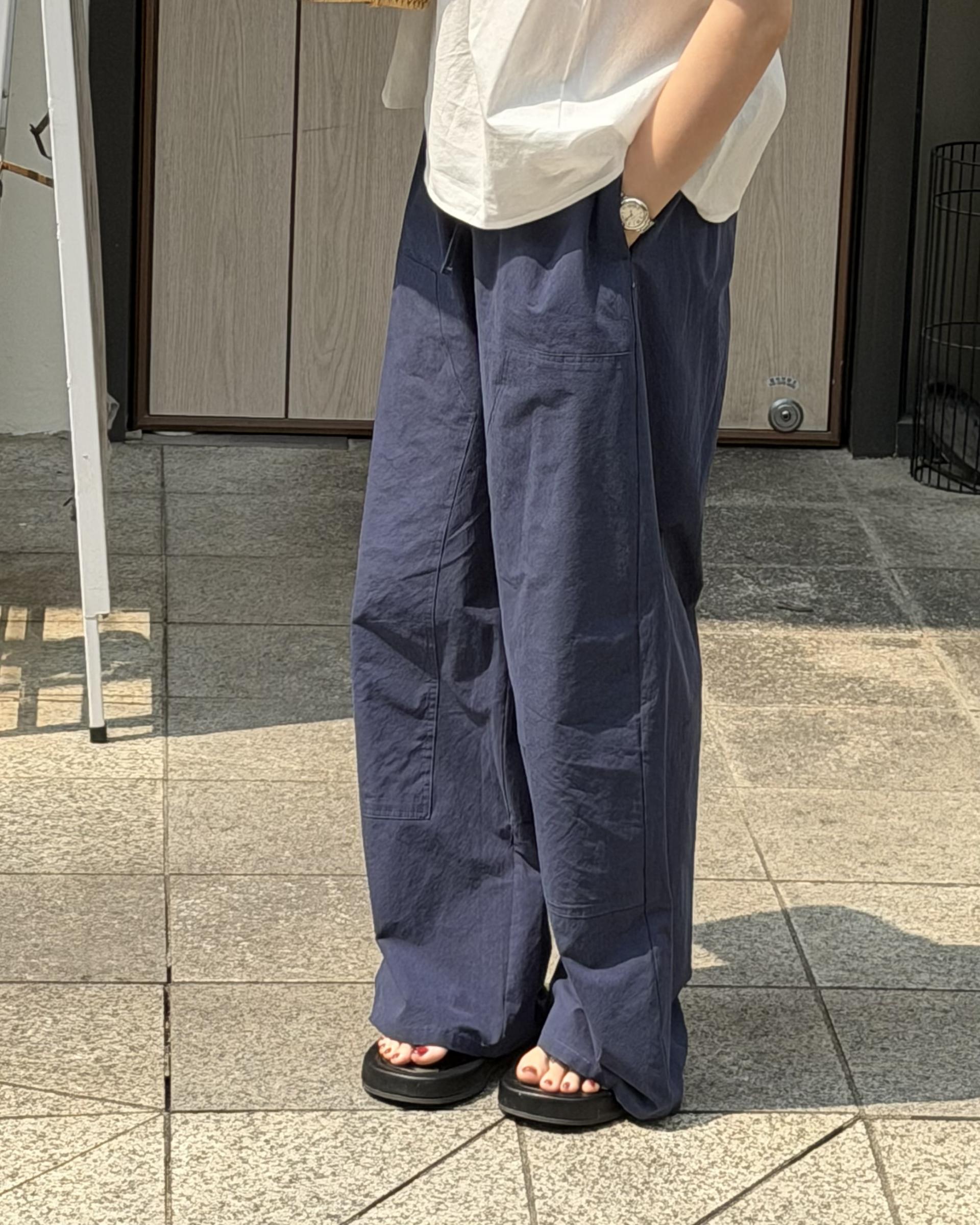 rusk cotton pants (charcoal/navy)