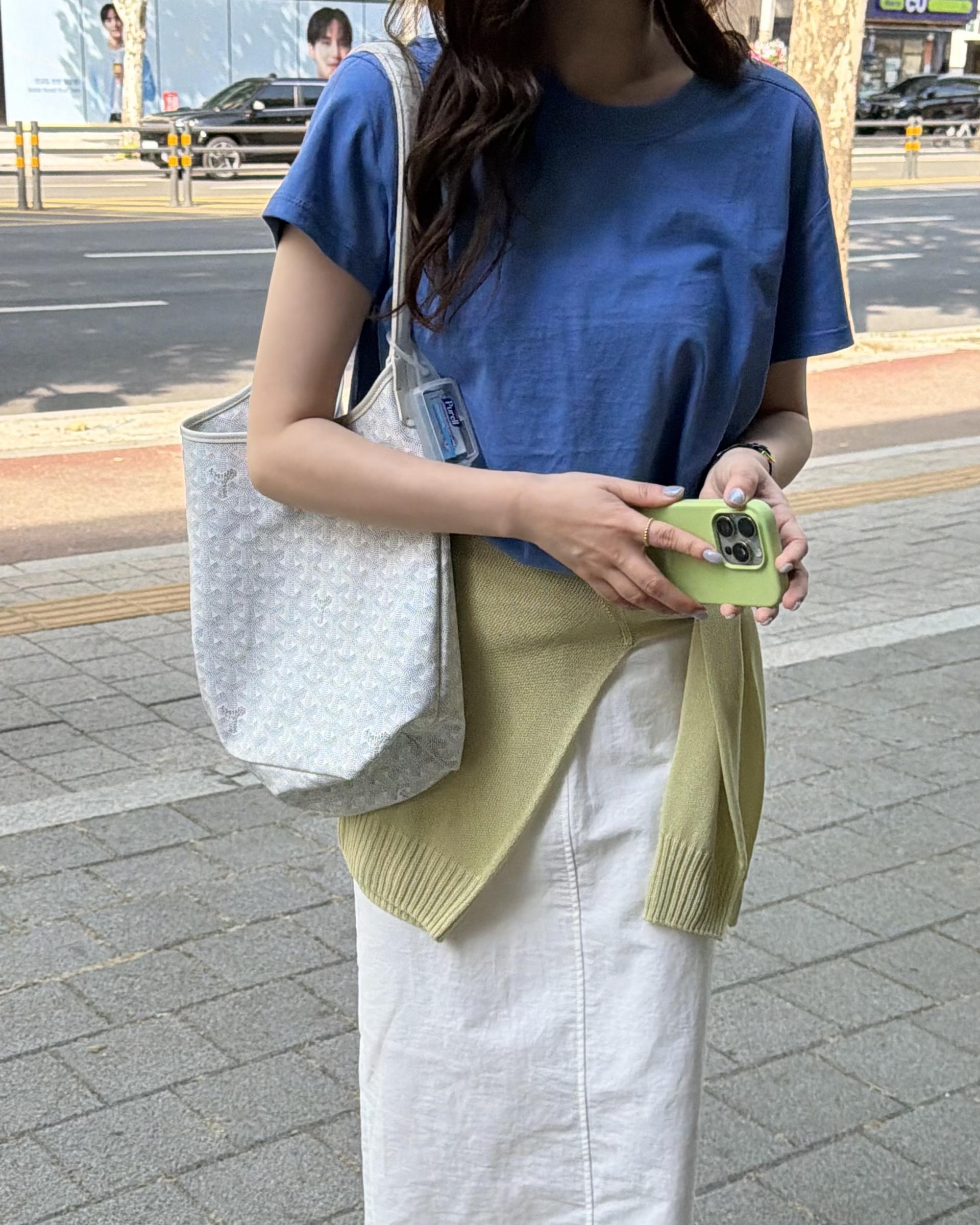 creme cotton skirt (beige/white) 완