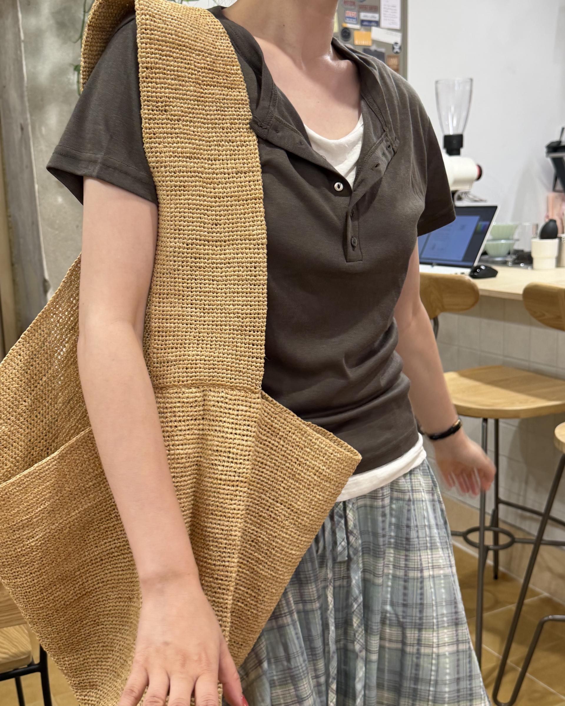 linen sleeveless (pink/ivory)