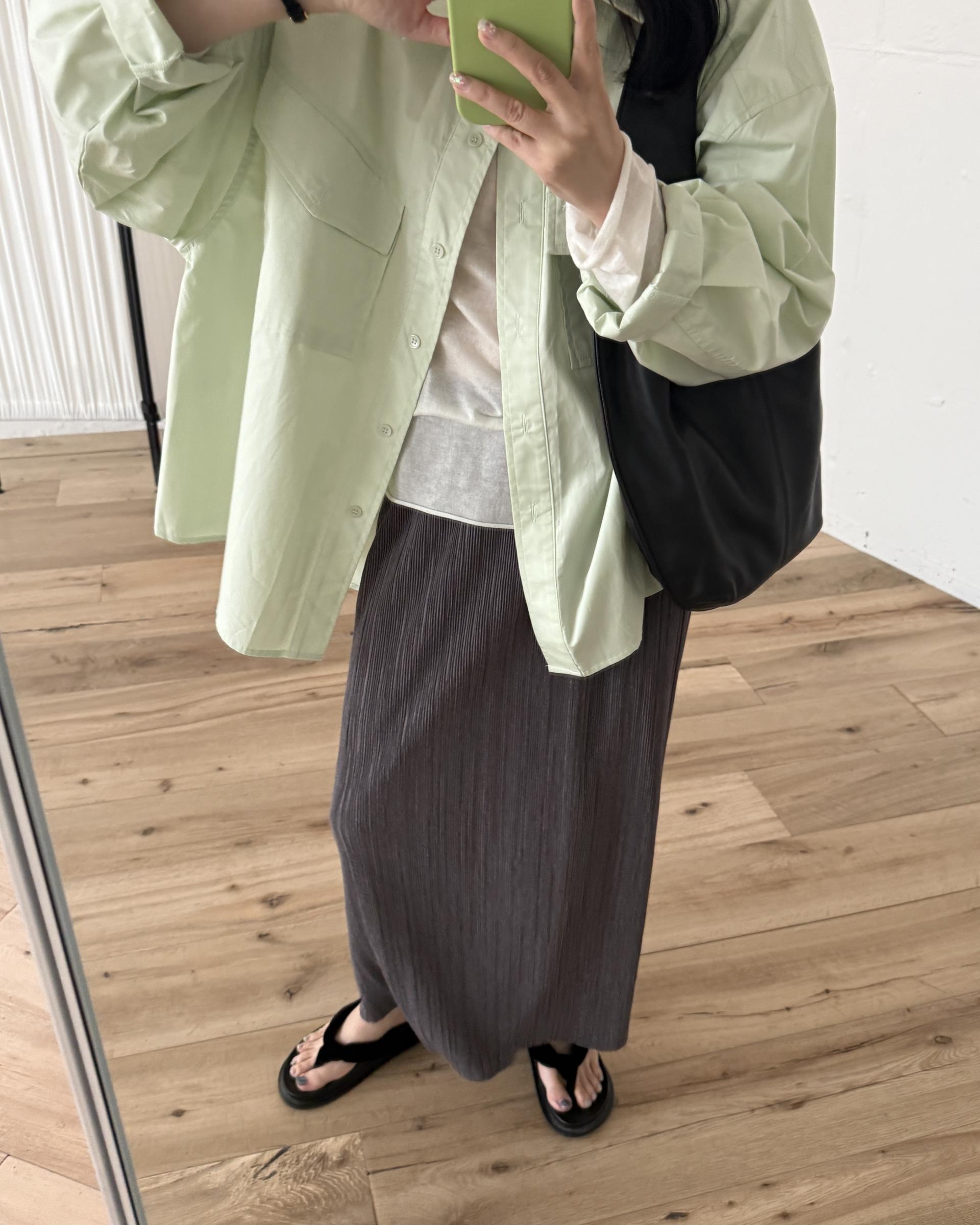 over pocket shirt (mint)